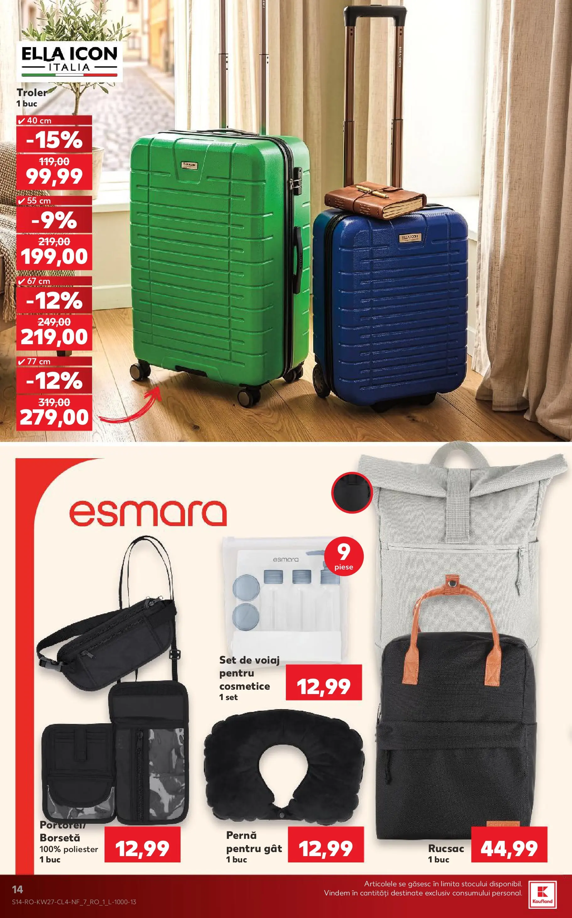 Kaufland Alba Iulia 30.06.2026 - Revista si Oferta | Pagină: 14 | Produse: Pernă, Rucsac
