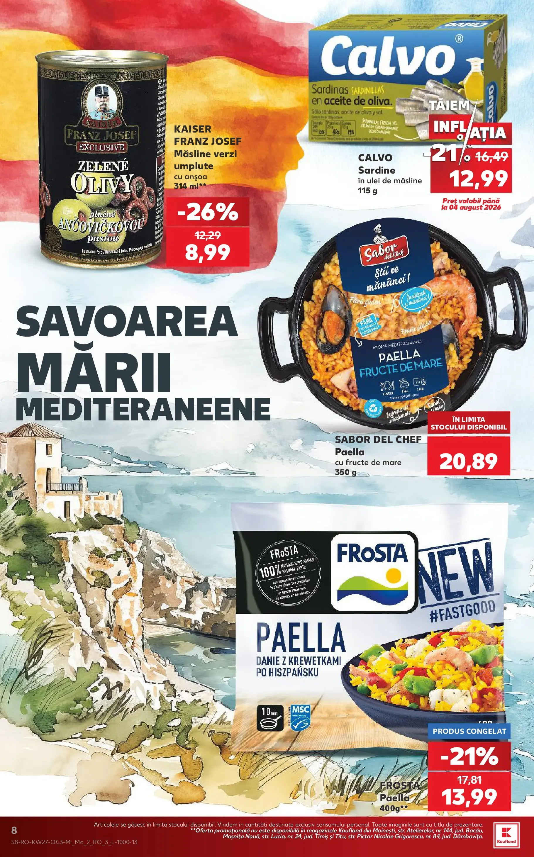 Kaufland Voluntari 30.06.2026 - Revista si Oferta | Pagină: 8 | Produse: Măsline, Ulei, Fructe, Fructe De Mare