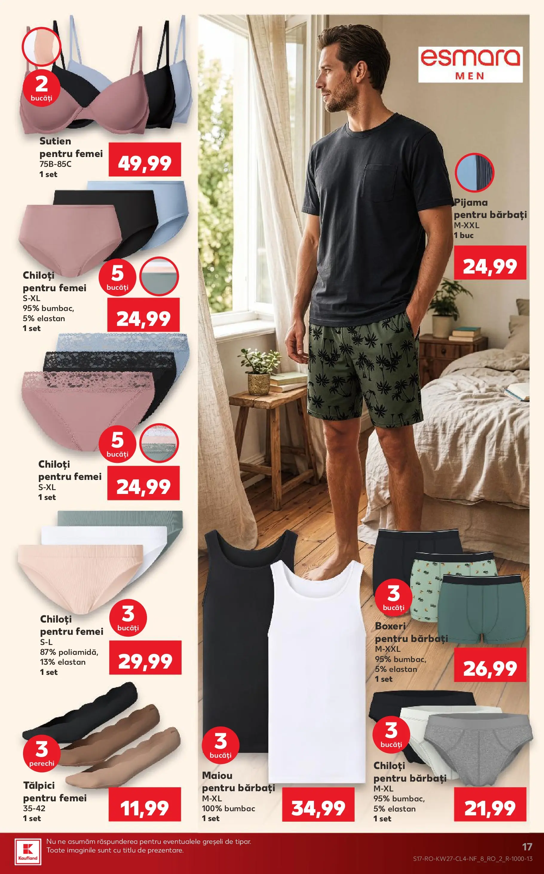 Kaufland Alba Iulia 30.06.2026 - Revista si Oferta | Pagină: 17 | Produse: Tălpici, Chiloți, Sutien, Boxeri