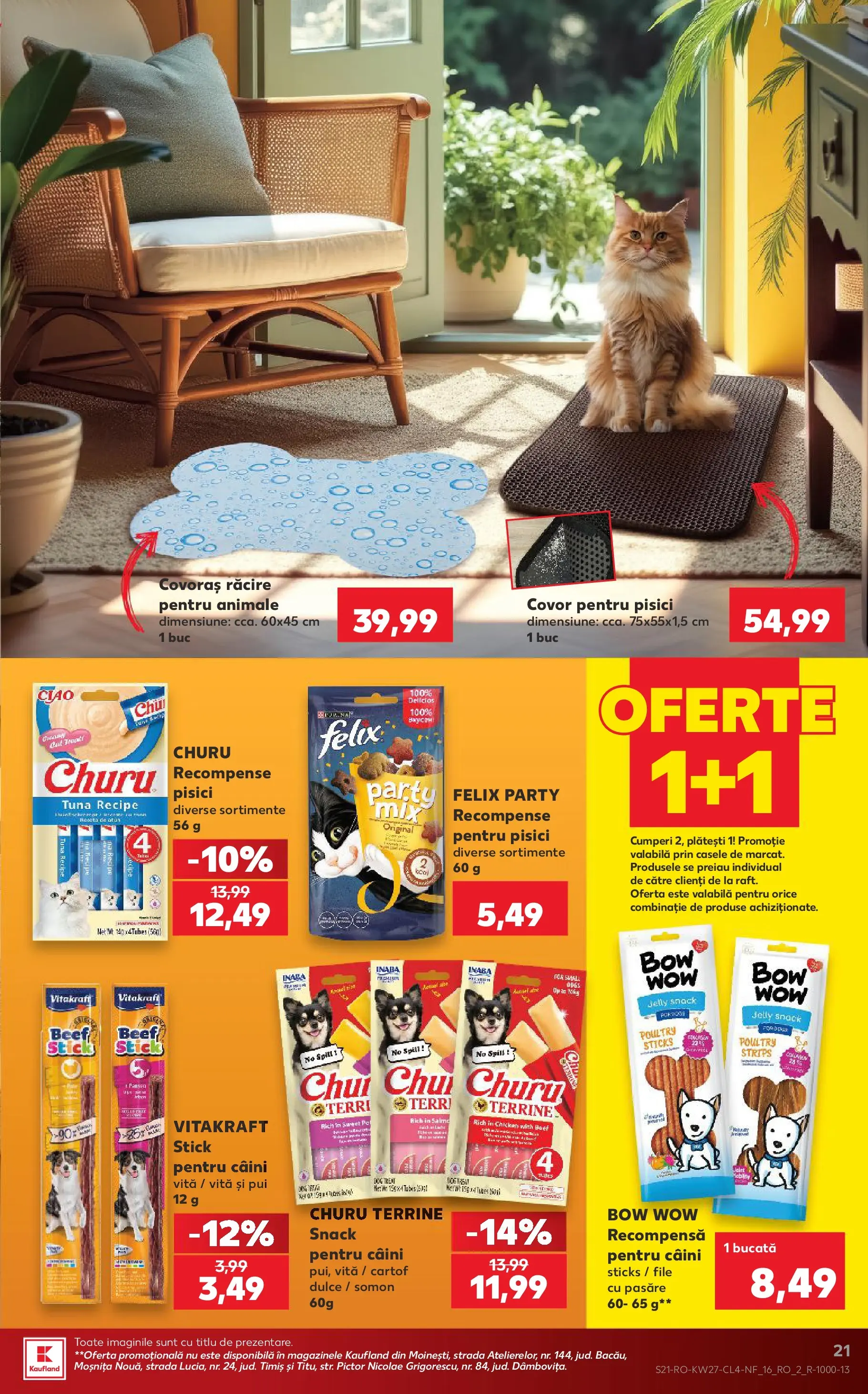 Kaufland Alba Iulia 30.06.2026 - Revista si Oferta | Pagină: 21 | Produse: Hacıyatmaz Kedi Oyuncağı, Covor