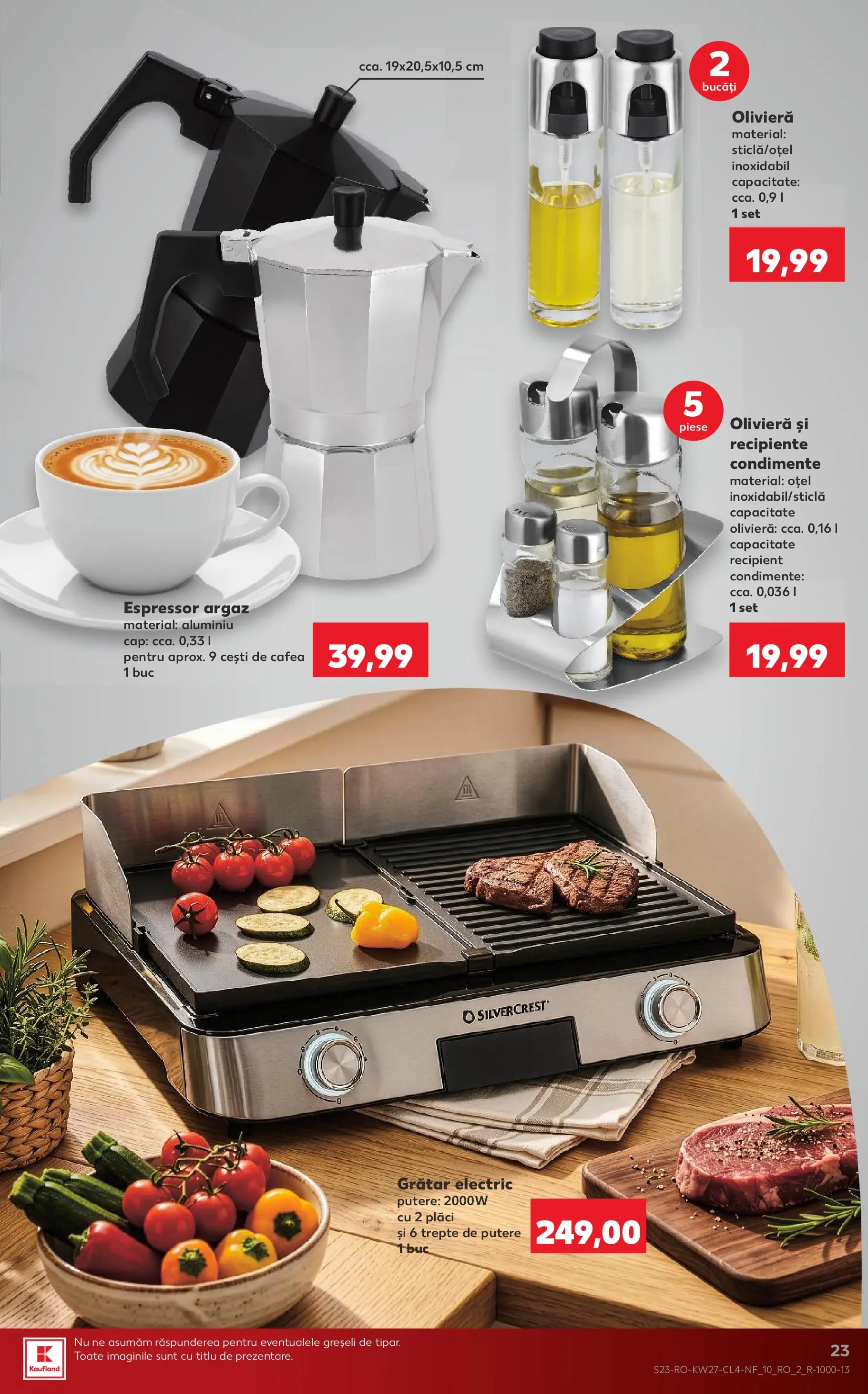 Kaufland Baia Mare 30.06.2026 - Revista si Oferta | Pagină: 23 | Produse: Espressor, Grătar, Recipiente, Condimente