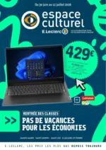 E.Leclerc Rentr&eacute;e des classes - au 12.07.2026