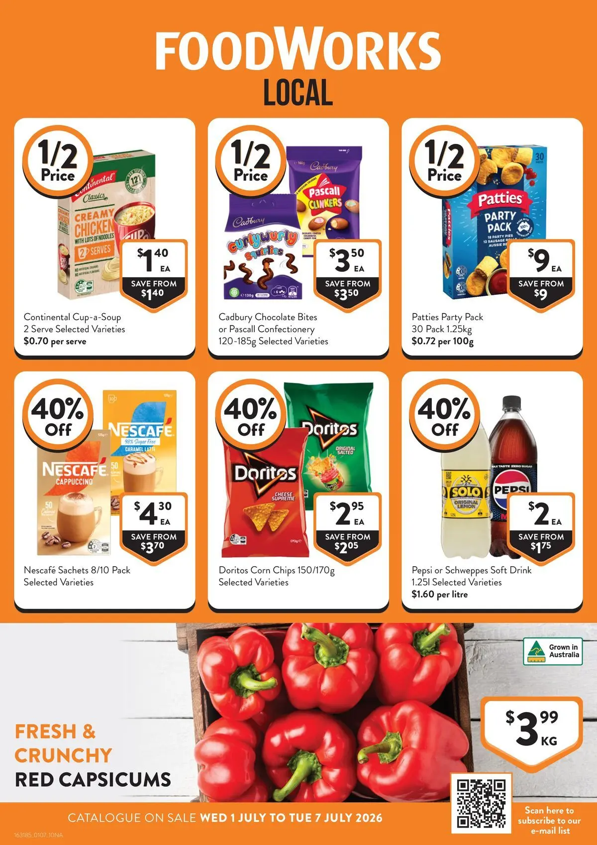 Deals - Local - 30/06/2026 > weekly / monthly specials | Page: 1 | Products: Chicken, Noodles, Sausage, Nescafe