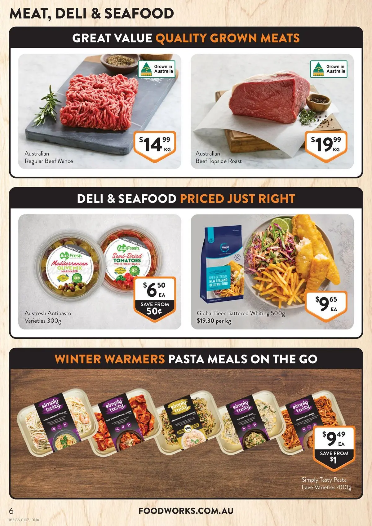 Deals - Local - 30/06/2026 > weekly / monthly specials | Page: 6 | Products: Tomatoes, Pasta, Seafood, Garlic
