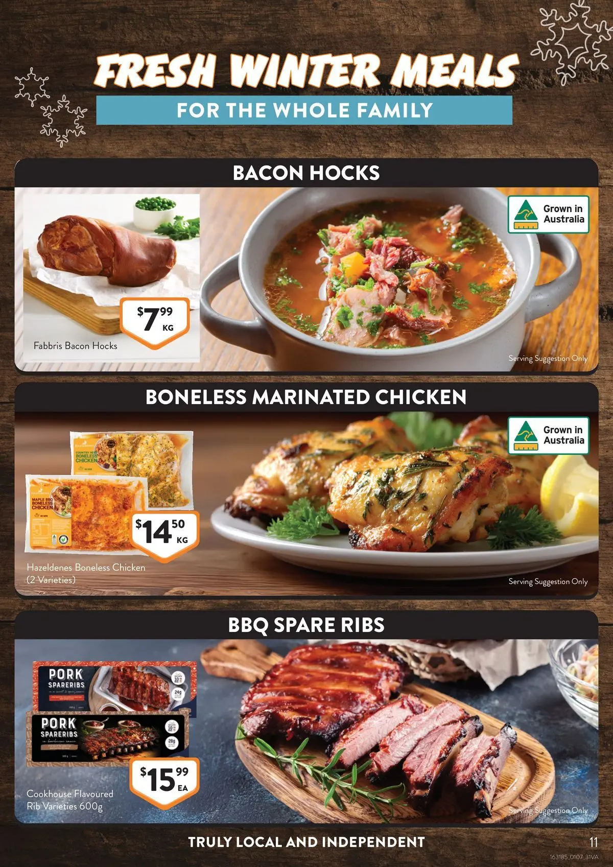 Deals - Supermarket - 30/06/2026 > weekly / monthly specials | Page: 11 | Products: Bacon, Chicken, Pork