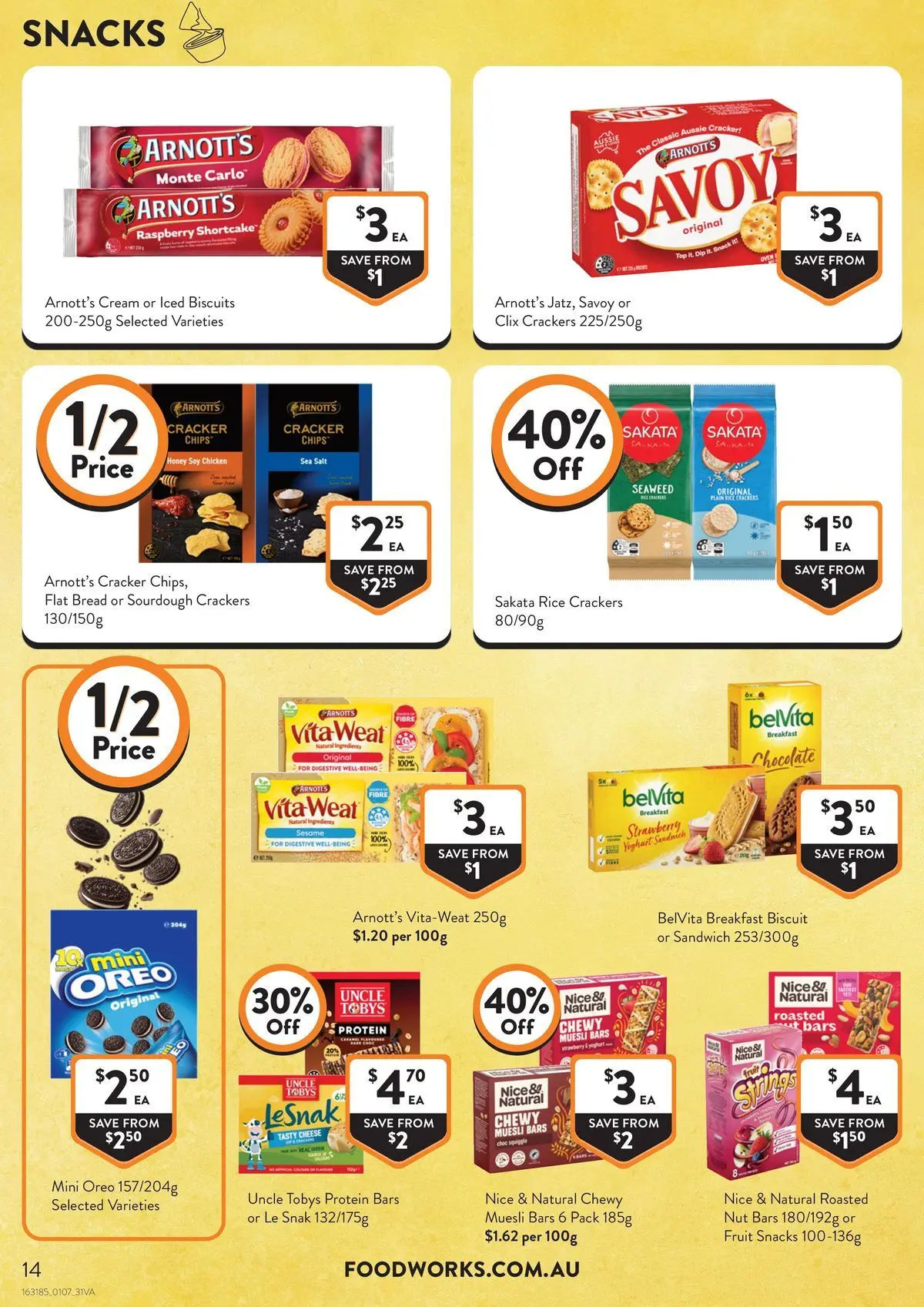 Deals - Supermarket - 30/06/2026 > weekly / monthly specials | Page: 14 | Products: Crackers, Cheese, Chicken, Rice