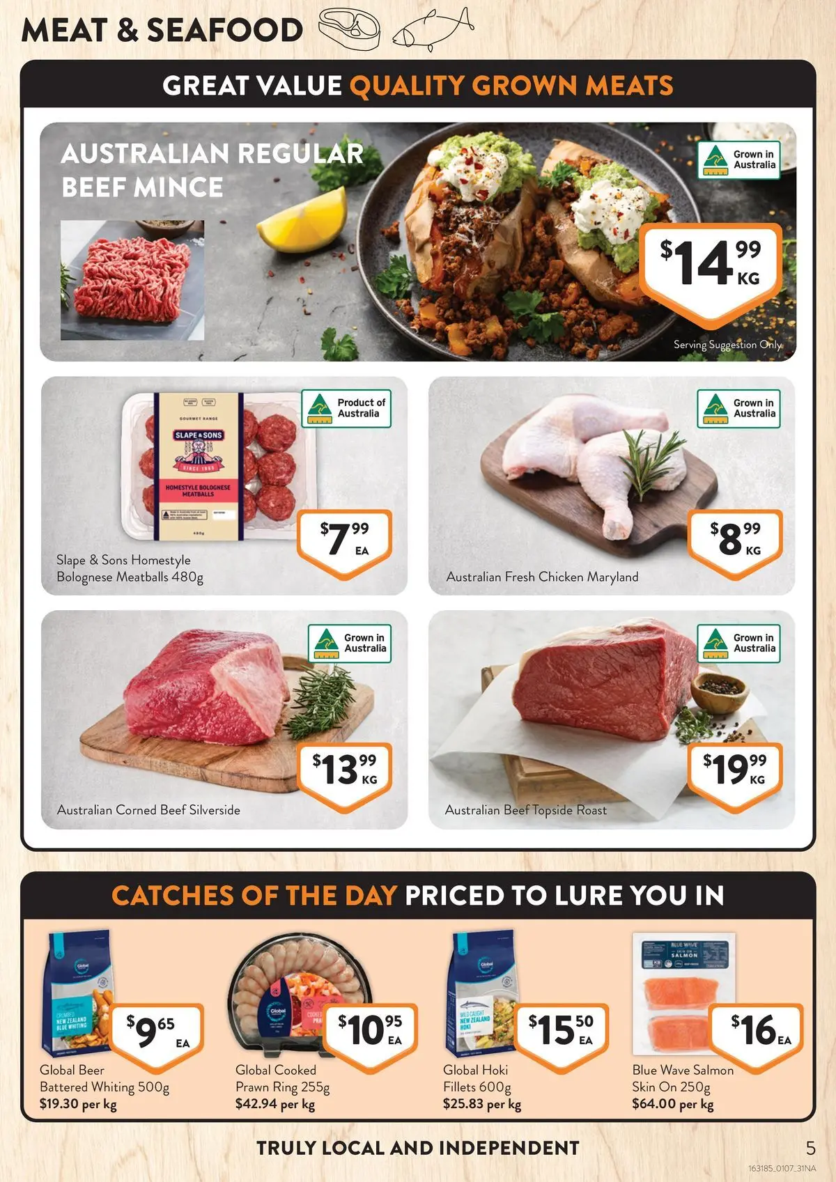 Deals - Supermarket - 30/06/2026 > weekly / monthly specials | Page: 5 | Products: Beer, Chicken, Beef, Salmon