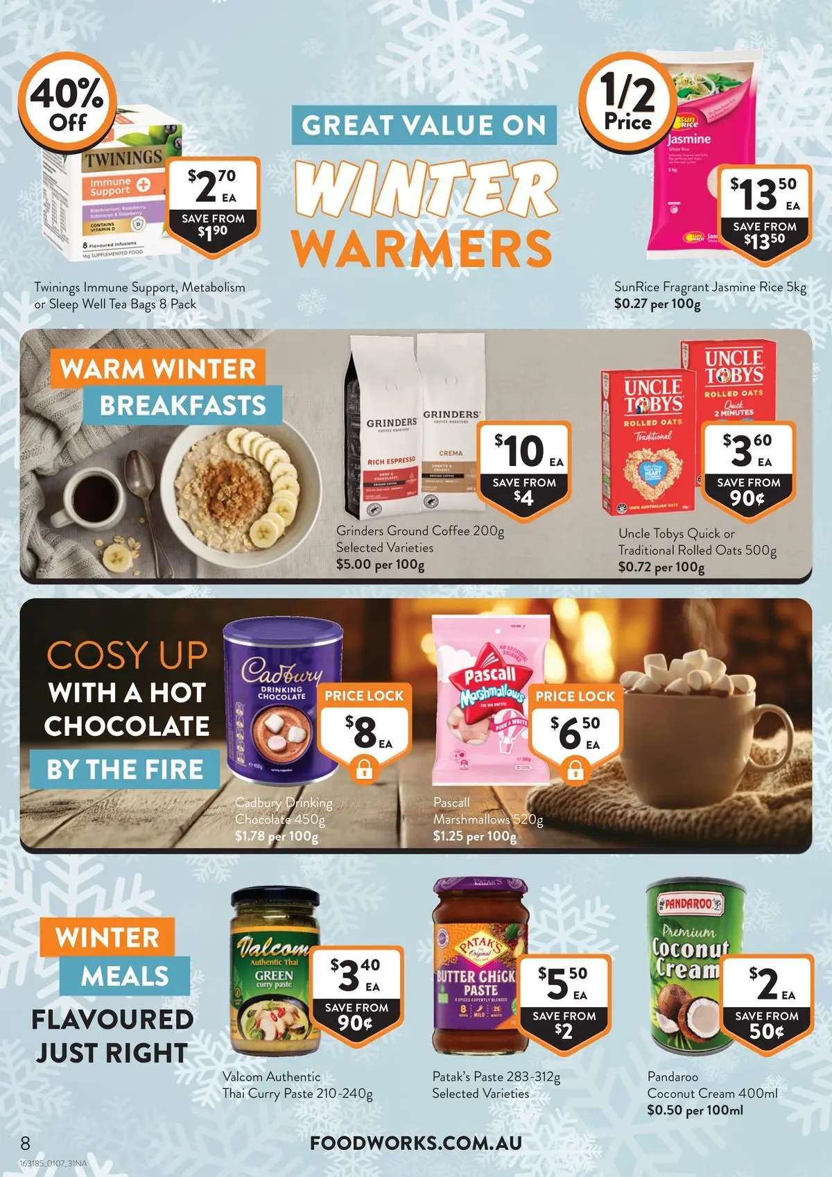 Deals - Supermarket - 30/06/2026 > weekly / monthly specials | Page: 8 | Products: Curry, Coffee, Rice, Tea