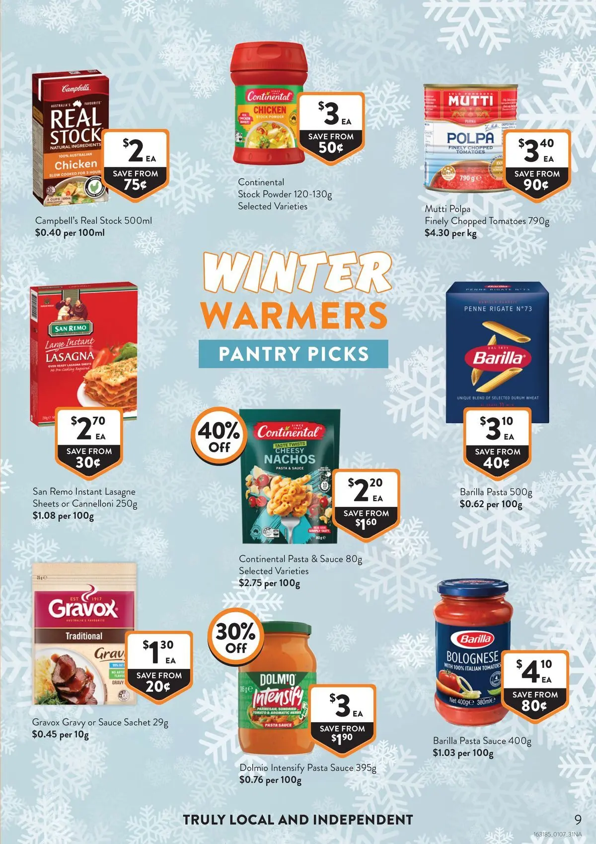 Deals - Supermarket - 30/06/2026 > weekly / monthly specials | Page: 9 | Products: Cups, Tomatoes, Sauce, Wheat