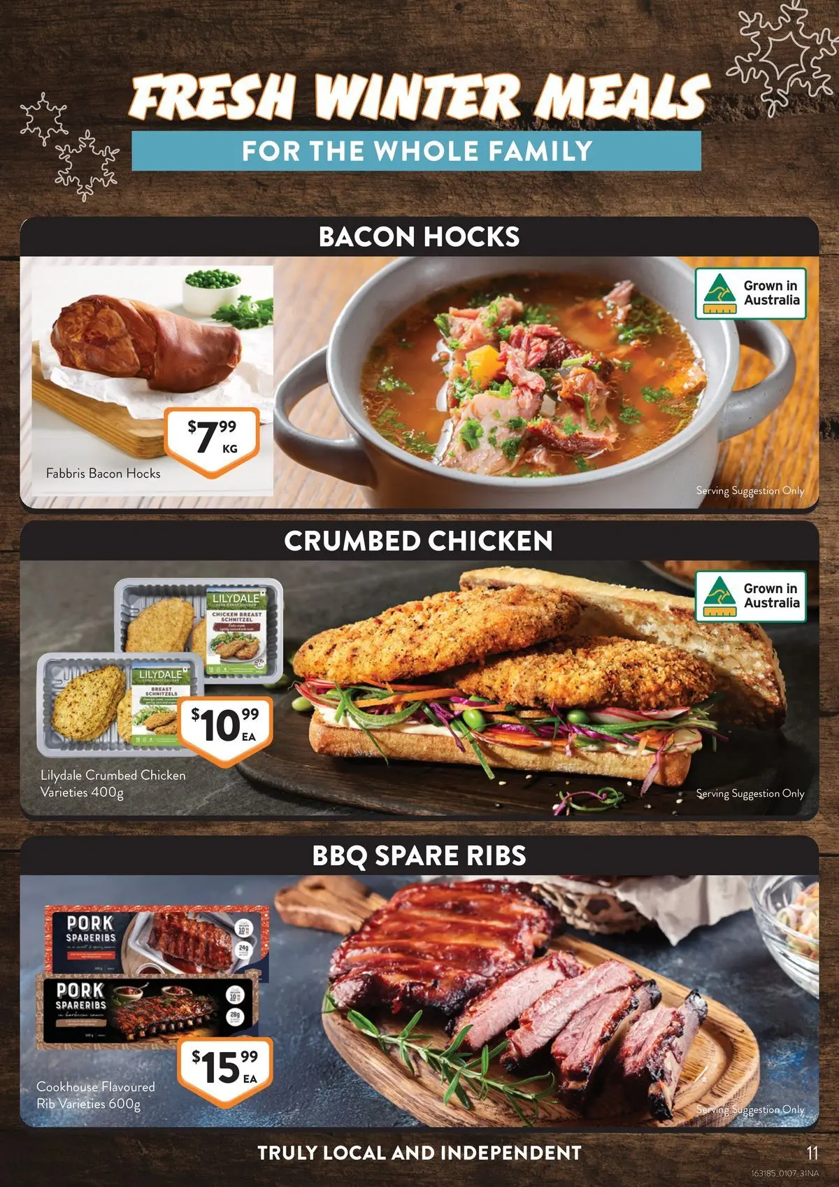 Deals - Supermarket - 30/06/2026 > weekly / monthly specials | Page: 11 | Products: Bacon, Chicken, Pork