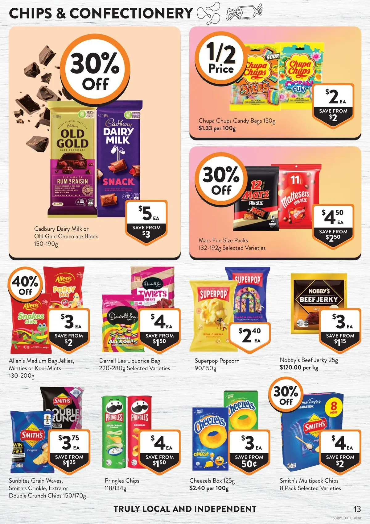 Deals - Supermarket - 30/06/2026 > weekly / monthly specials | Page: 13 | Products: Dairy, Chocolate, Sour cream, Rum