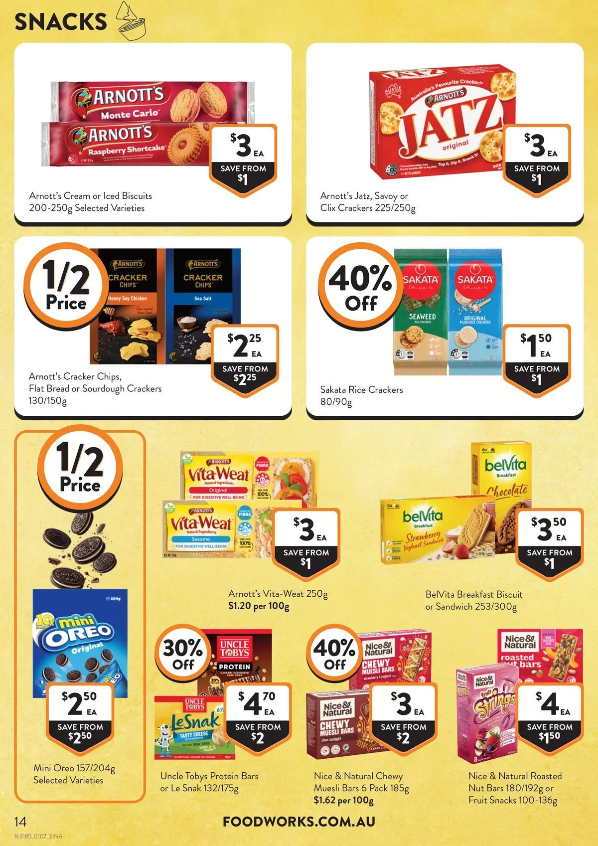 Deals - Supermarket - 30/06/2026 > weekly / monthly specials | Page: 14 | Products: Crackers, Cheese, Chips, Raspberry