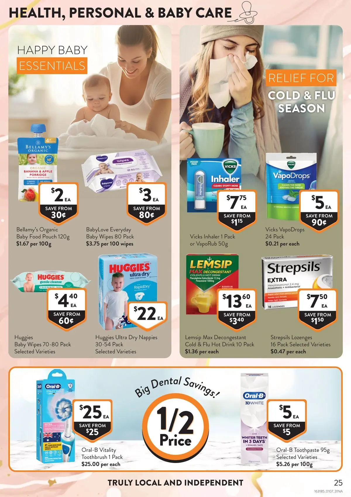 Deals - Supermarket - 30/06/2026 > weekly / monthly specials | Page: 25 | Products: Nappies, Baby food, Safe, VapoRub