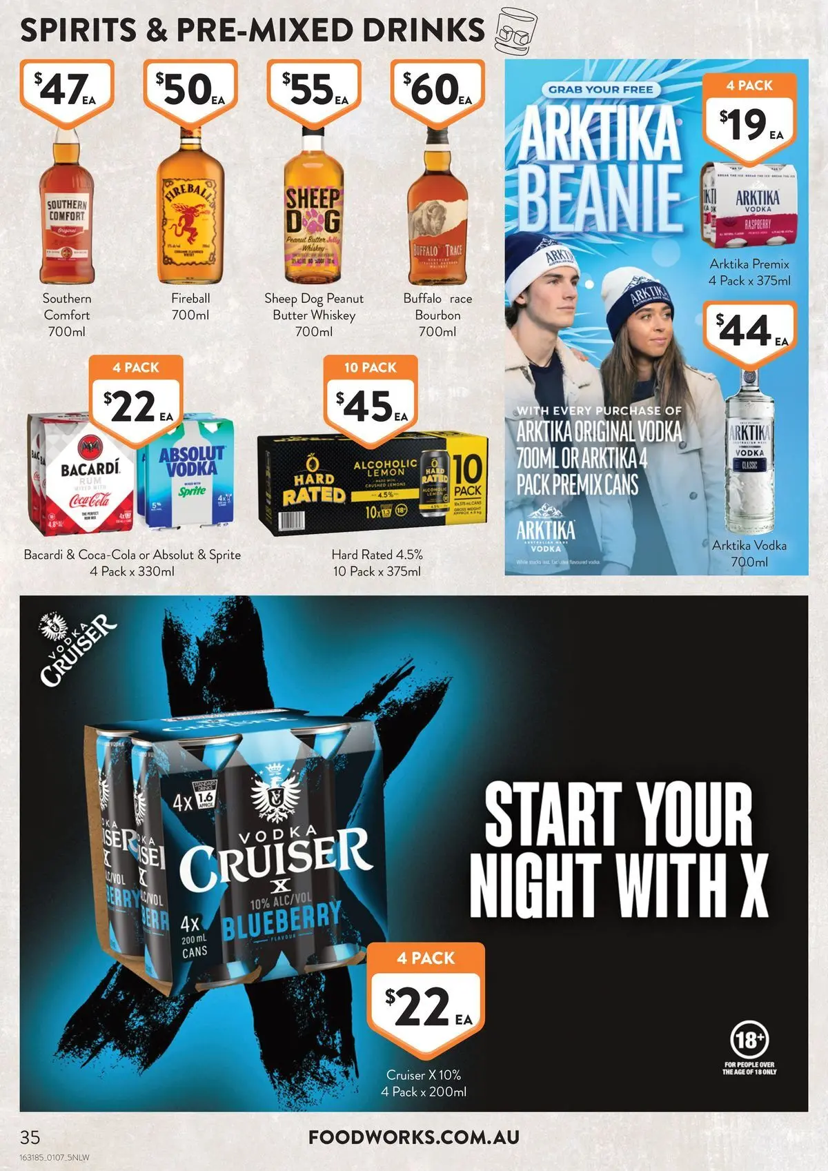 Deals - Supermarket - 07/07/2026 > weekly / monthly specials | Page: 35 | Products: Bourbon, Coca Cola, Vodka, Whiskey