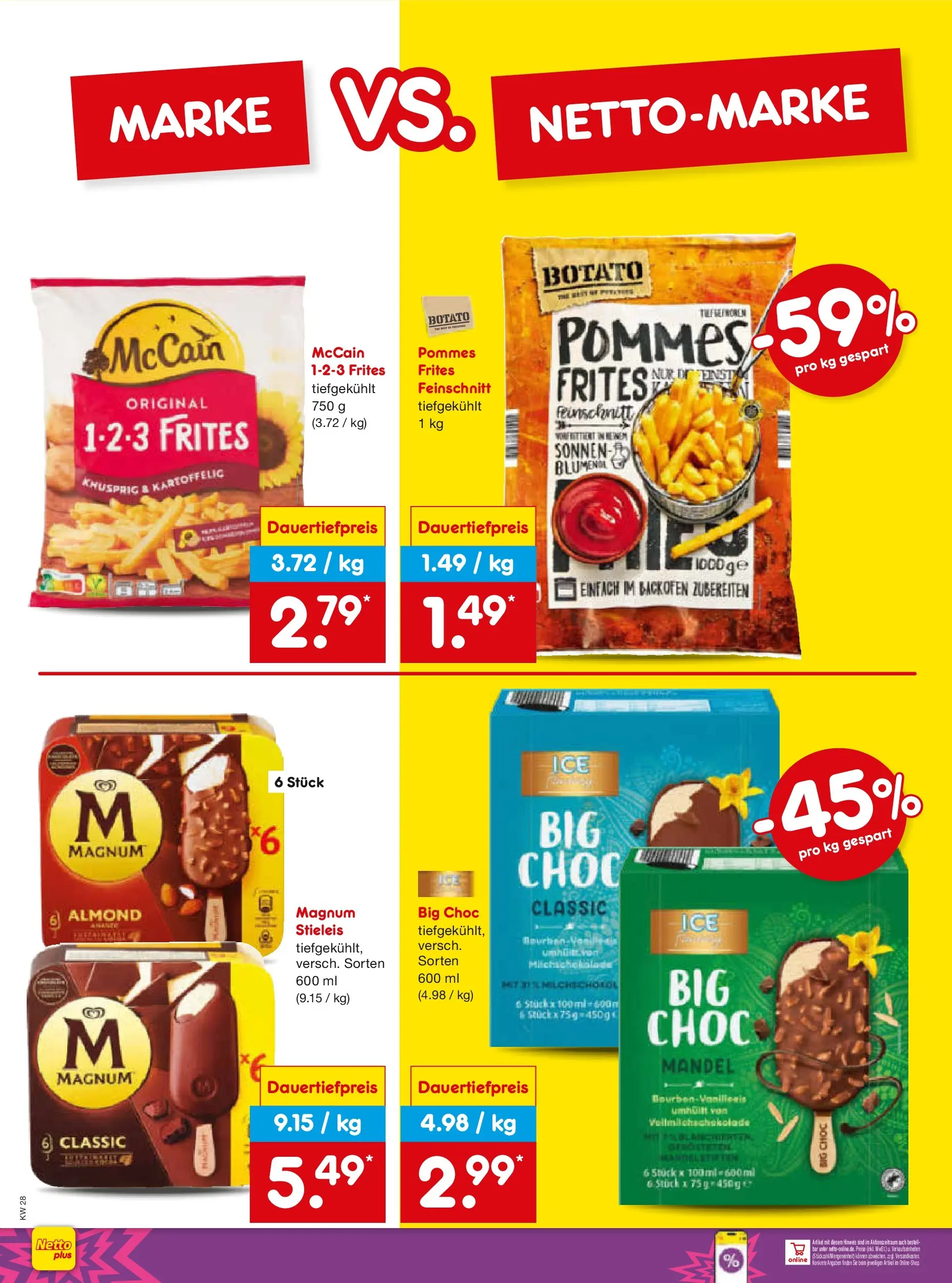 Netto Marken-Discount - Netto: Wochenangebote (ab 05.07.2026) » Angebote | Seite: 8 | Produkte: Pommes, McCain, Backofen