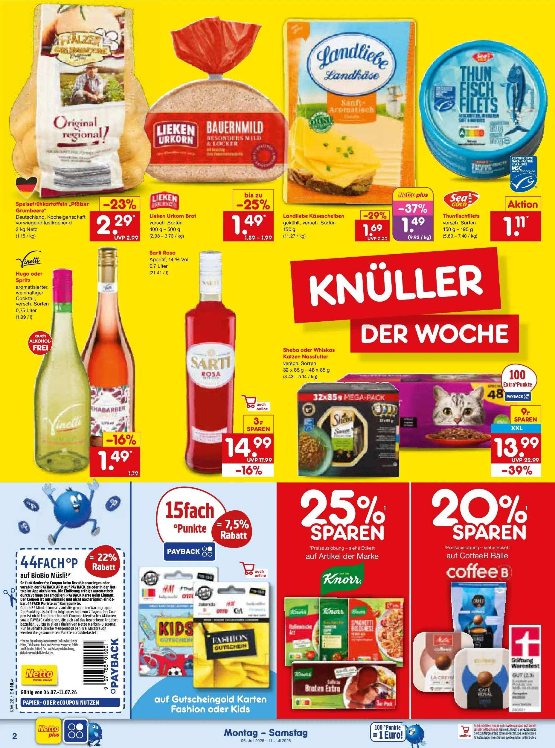 Netto Marken-Discount - Netto: Wochenangebote (ab 05.07.2026) » Angebote | Seite: 2 | Produkte: Sheba, Brot, Hugo, Whiskas