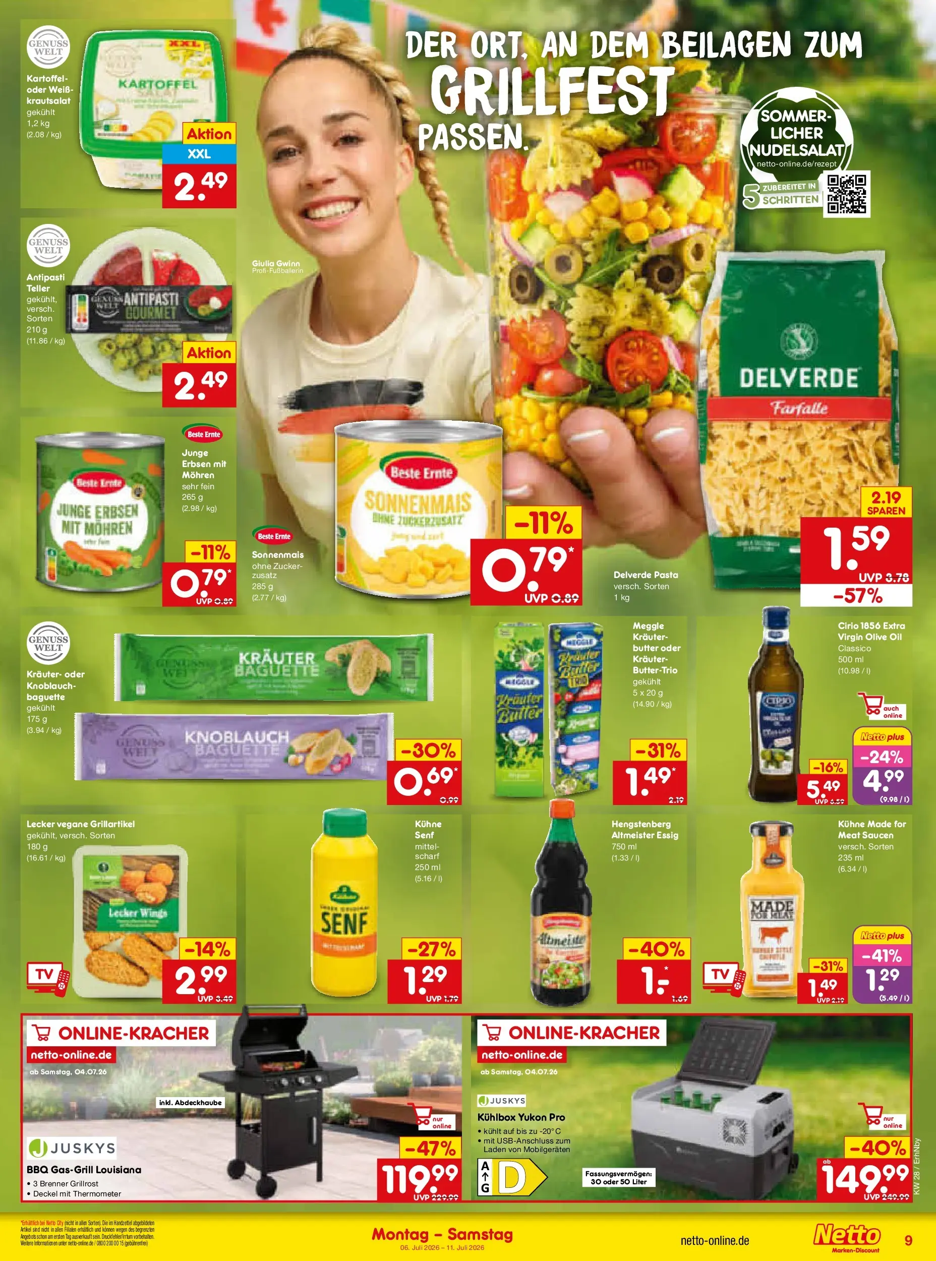Netto Marken-Discount - Netto: Wochenangebote (ab 05.07.2026) » Angebote | Seite: 13 | Produkte: Baguette, Zucker, Knoblauch, Pasta