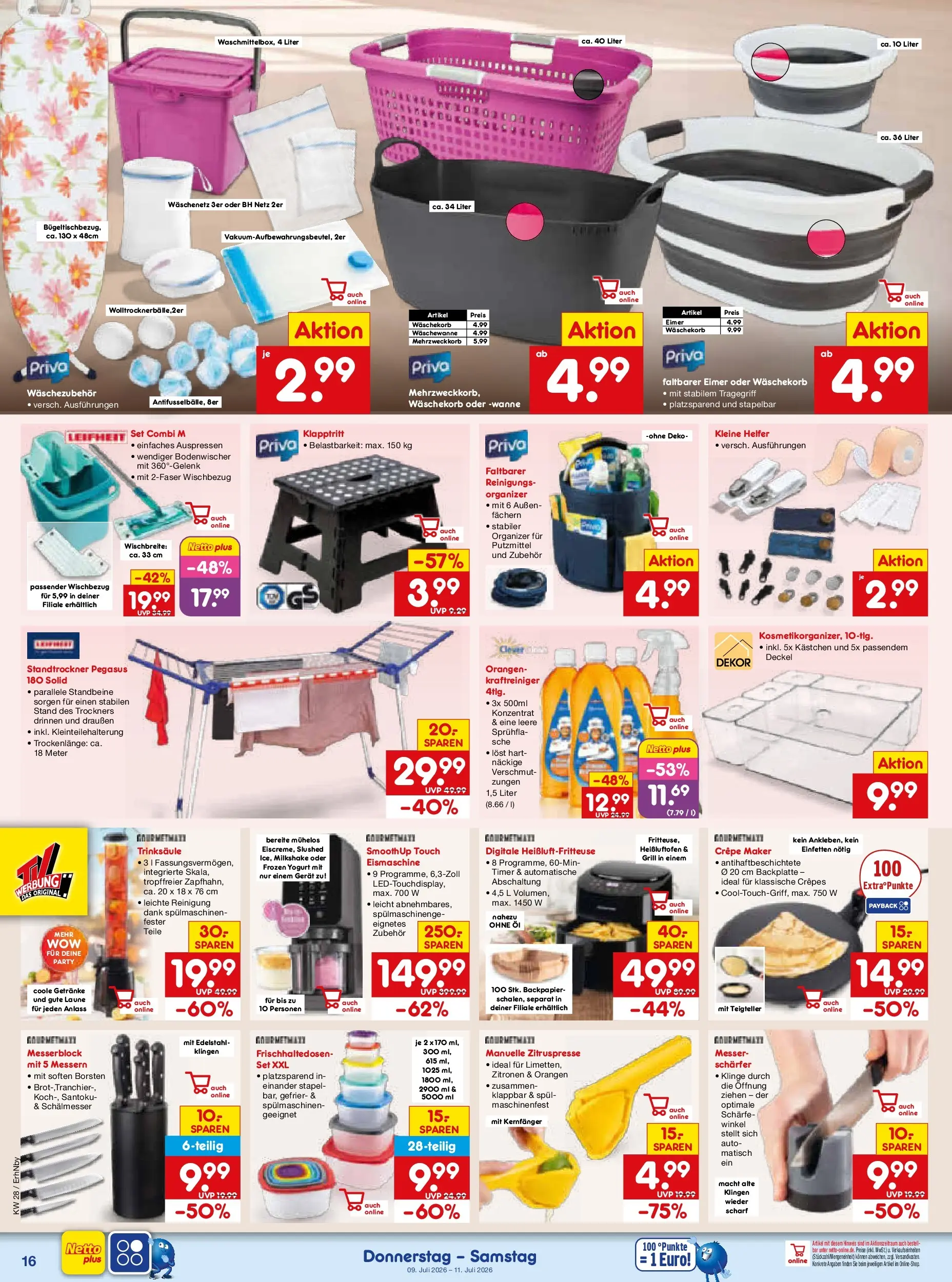 Netto Marken-Discount - Netto: Wochenangebote (ab 05.07.2026) » Angebote | Seite: 24 | Produkte: Grill, Orangen, BH, Heißluftfritteuse