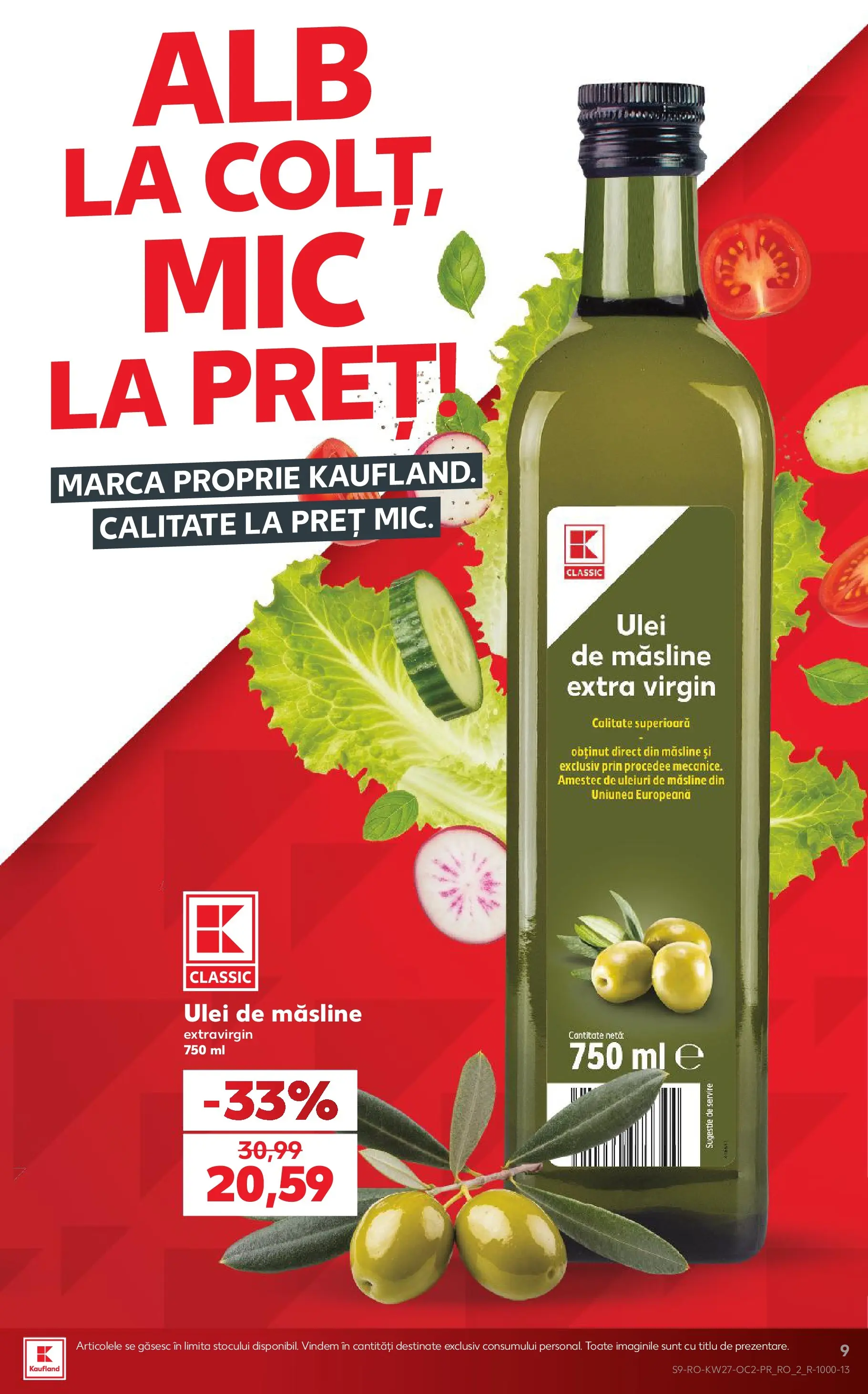Kaufland Domnesti 01.07.2026 - Revista si Oferta | Pagină: 9 | Produse: Măsline, Ulei