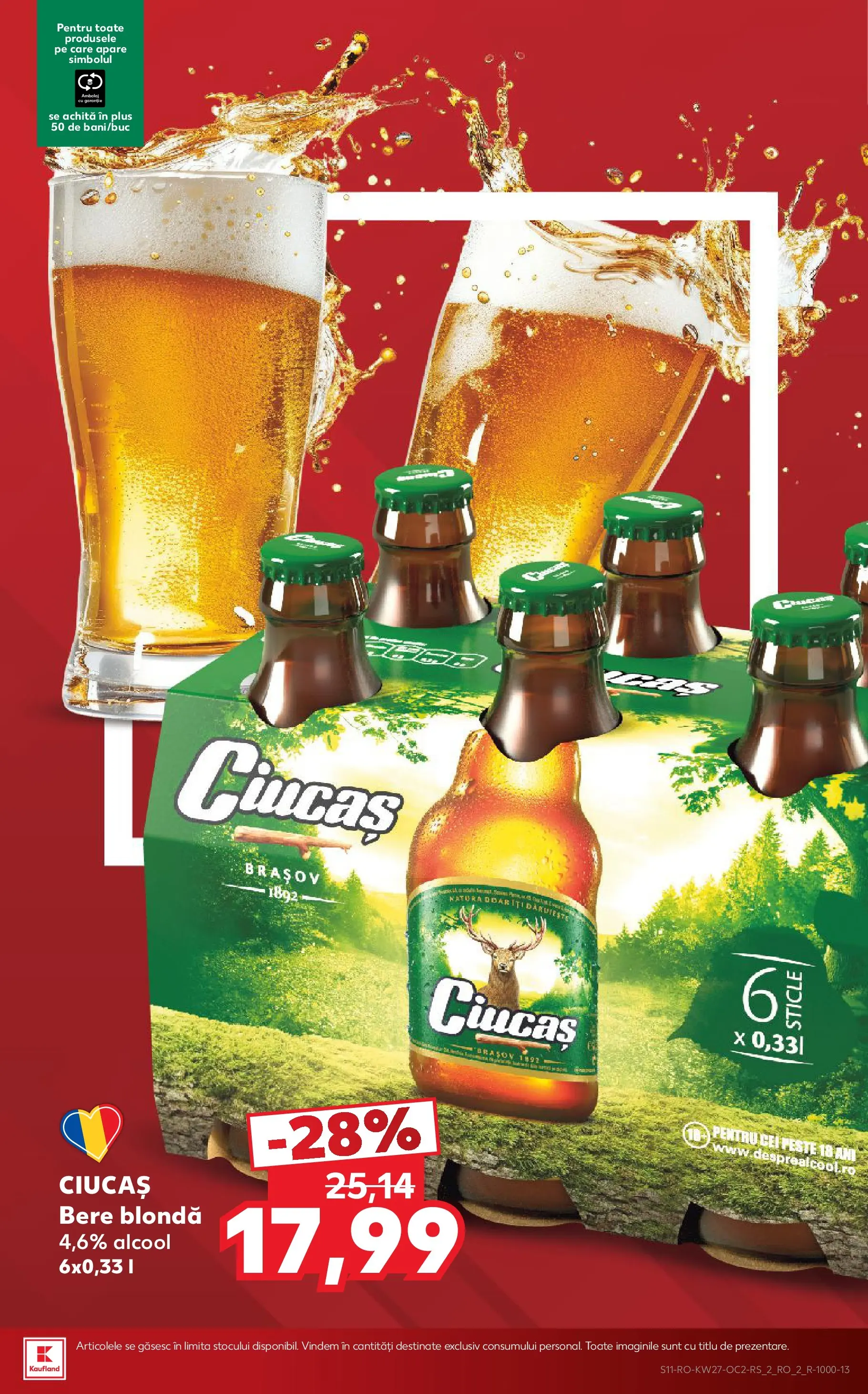 Kaufland Domnesti 01.07.2026 - Revista si Oferta | Pagină: 11 | Produse: Bere