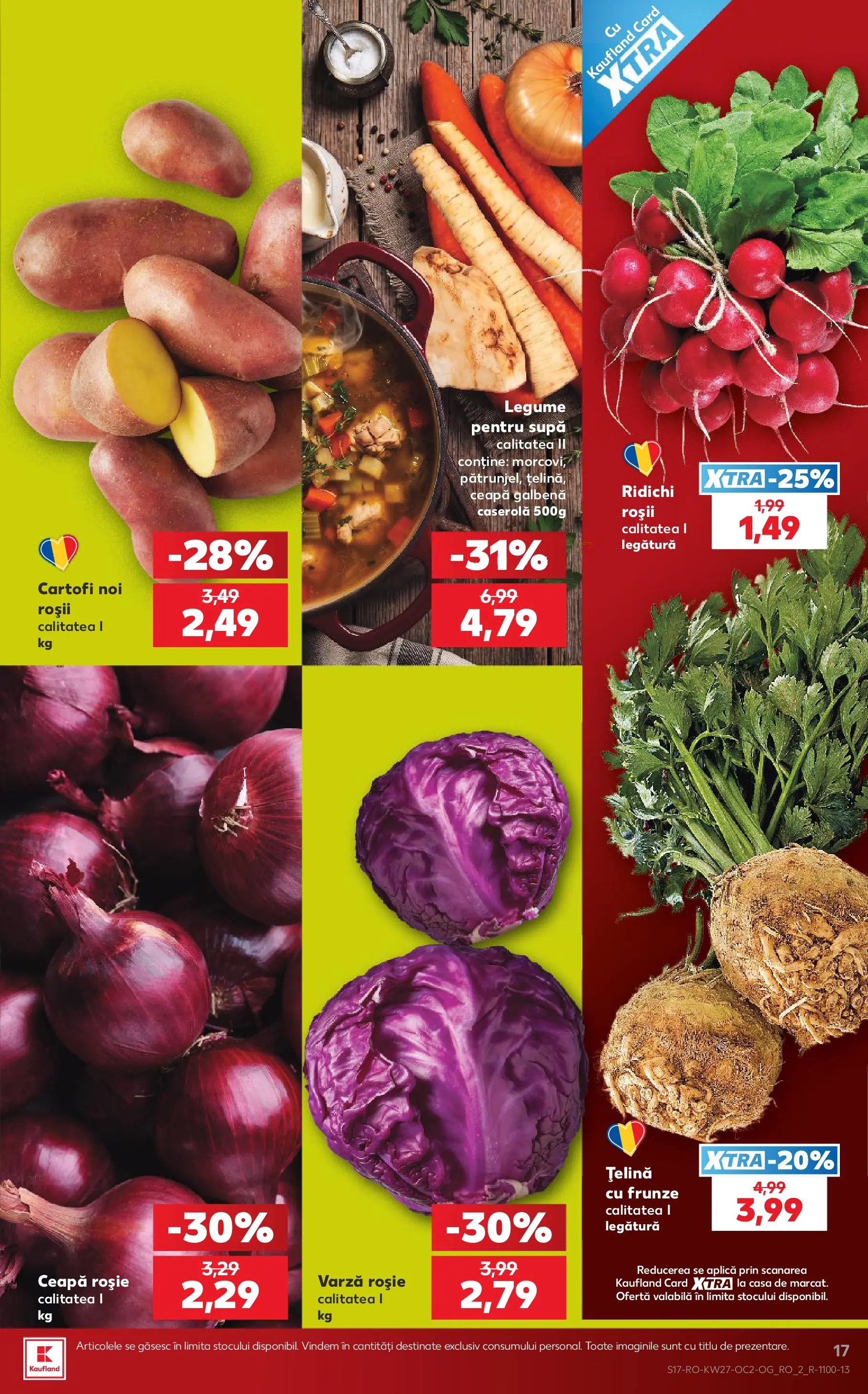 Kaufland Vaslui 01.07.2026 - Revista si Oferta | Pagină: 17 | Produse: Varză, Roșii, Cartofi, Ceapă
