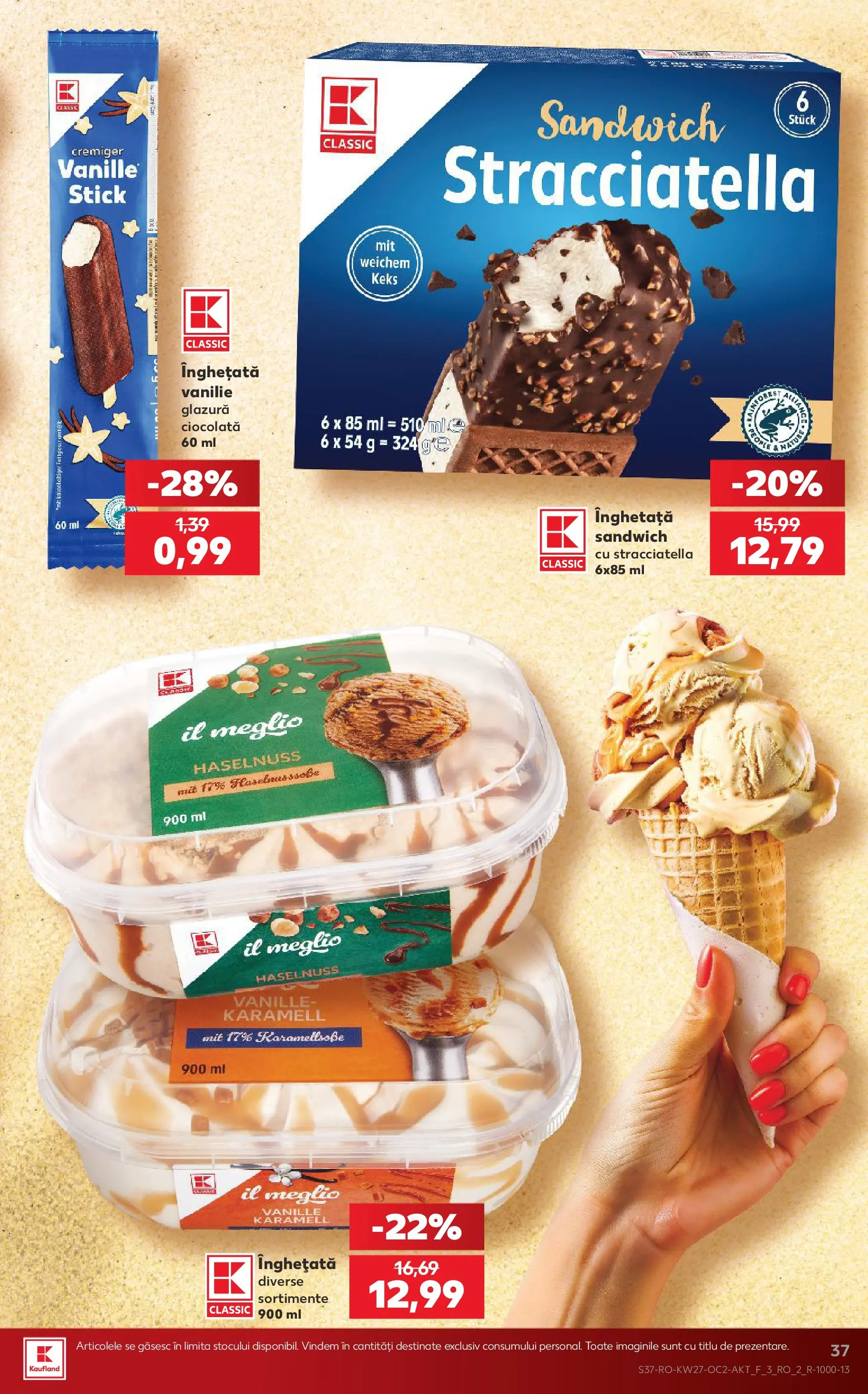 Kaufland Domnesti 01.07.2026 - Revista si Oferta | Pagină: 37 | Produse: Ciocolată, Înghețată