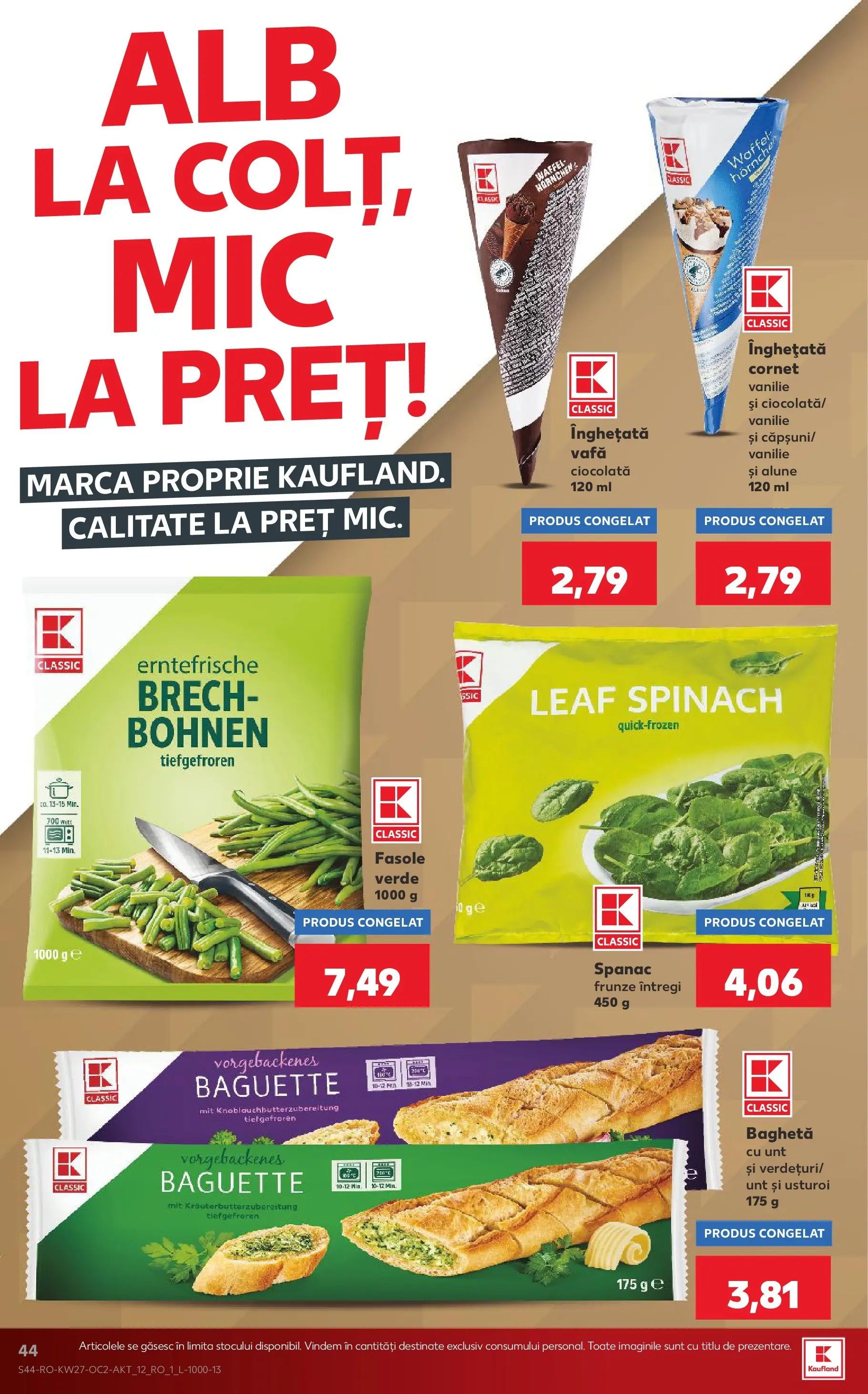 Kaufland Domnesti 01.07.2026 - Revista si Oferta | Pagină: 44 | Produse: Alune, Ciocolată, Înghețată, Usturoi