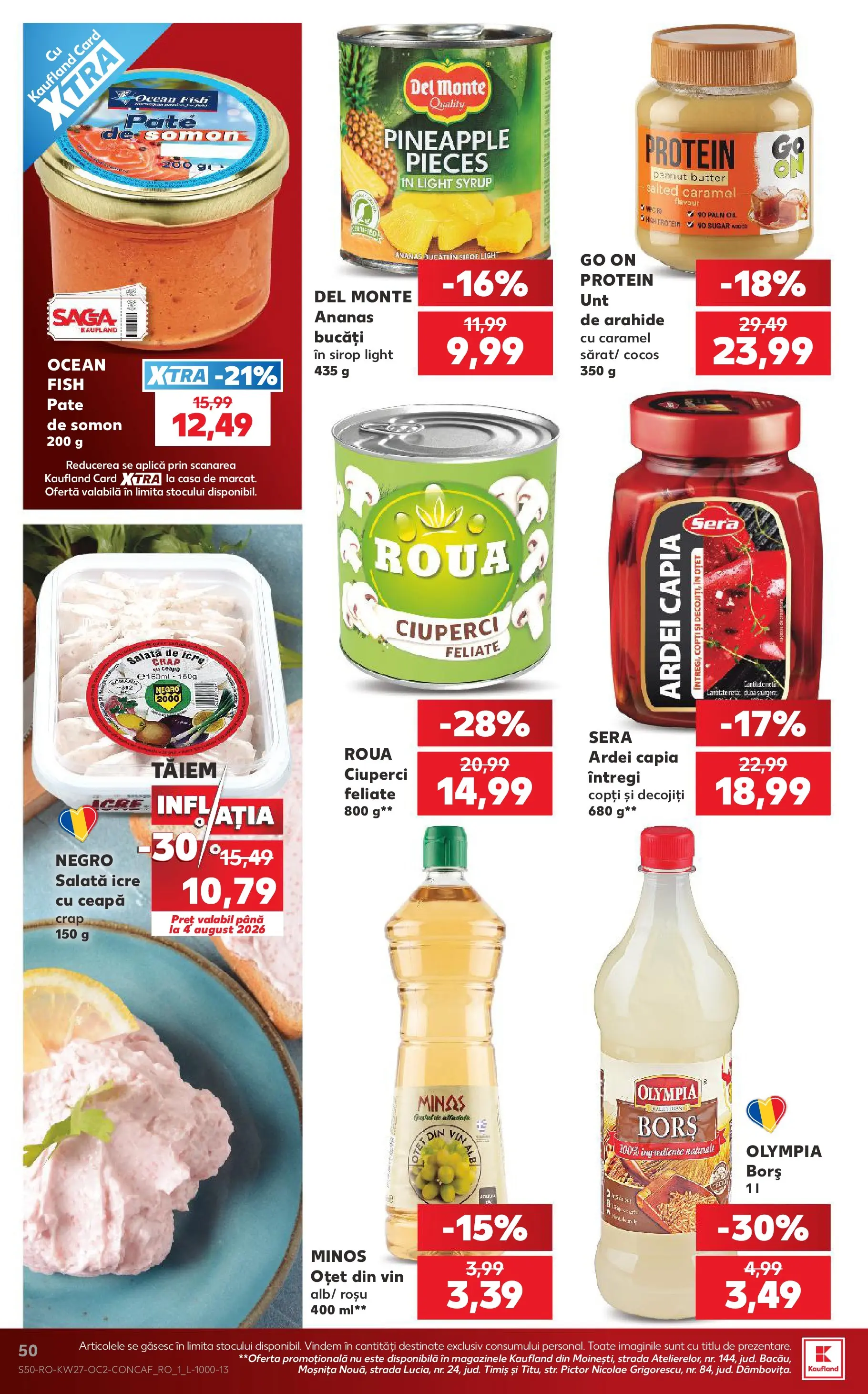 Kaufland Domnesti 01.07.2026 - Revista si Oferta | Pagină: 50 | Produse: Borș, Ciuperci, Sirop, Ceapă