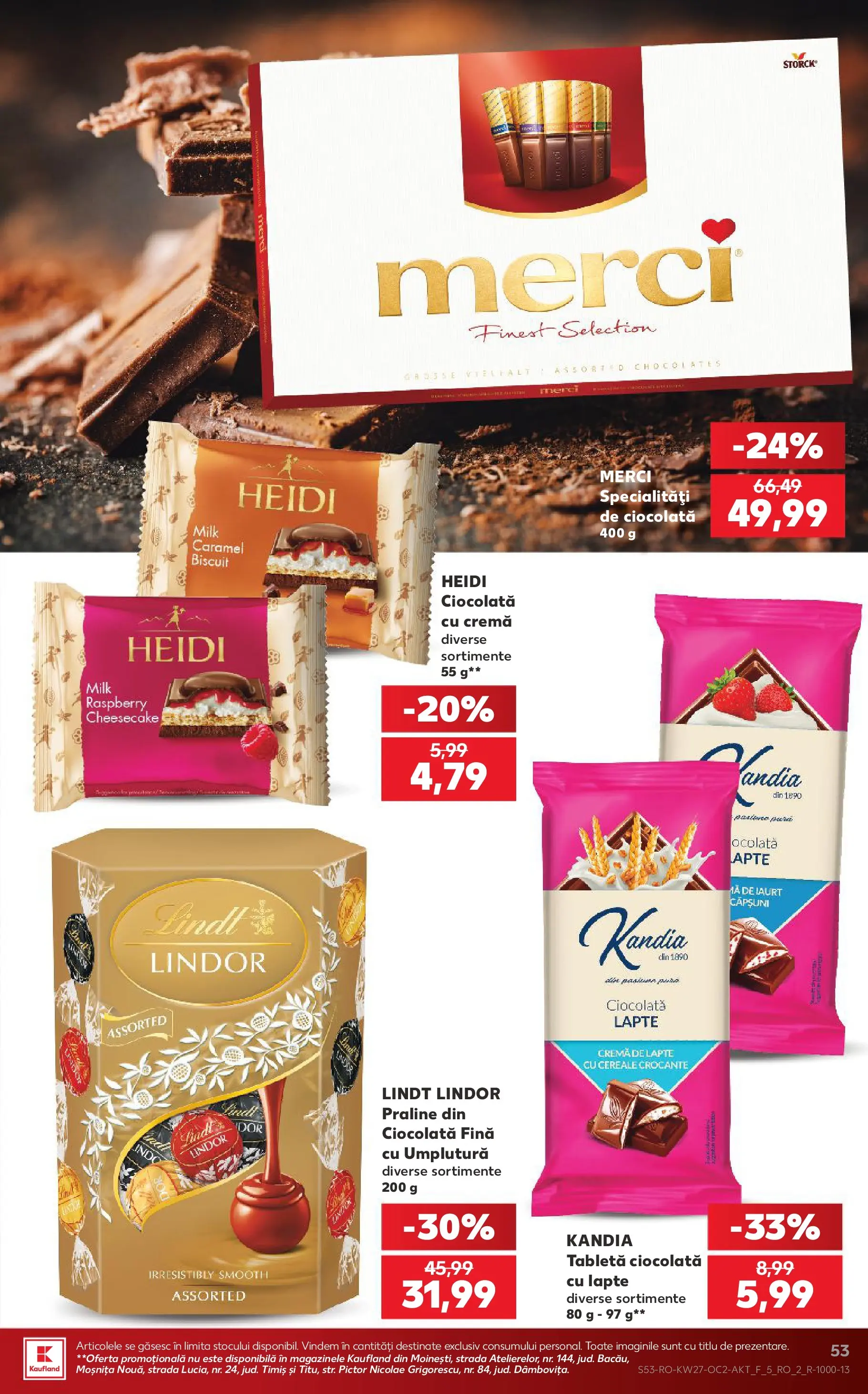 Kaufland Domnesti 01.07.2026 - Revista si Oferta | Pagină: 53 | Produse: Tabletă, Cremă, Ciocolată, Căpșuni