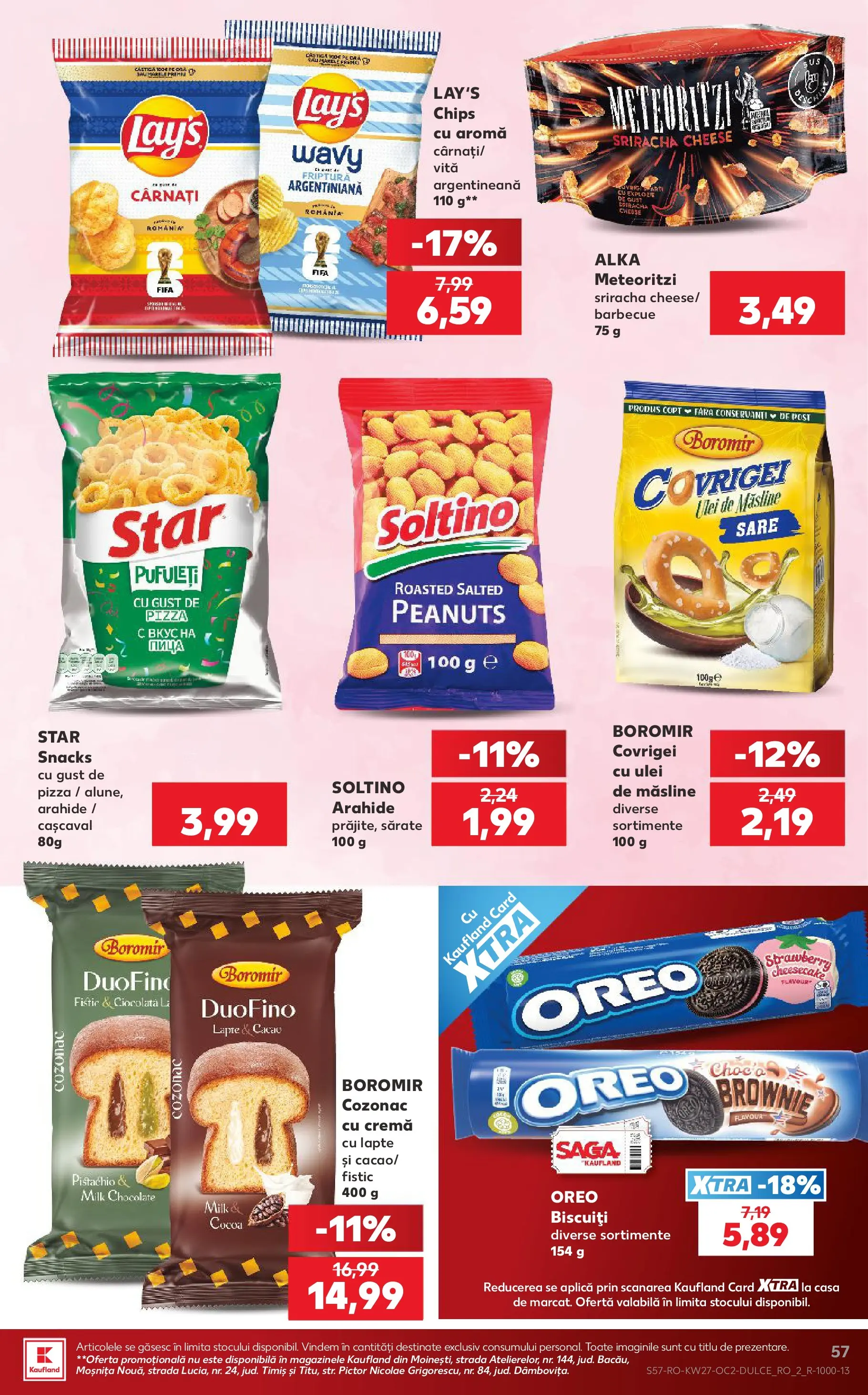 Kaufland Domnesti 01.07.2026 - Revista si Oferta | Pagină: 57 | Produse: Cașcaval, Lapte, Cremă, Pizza