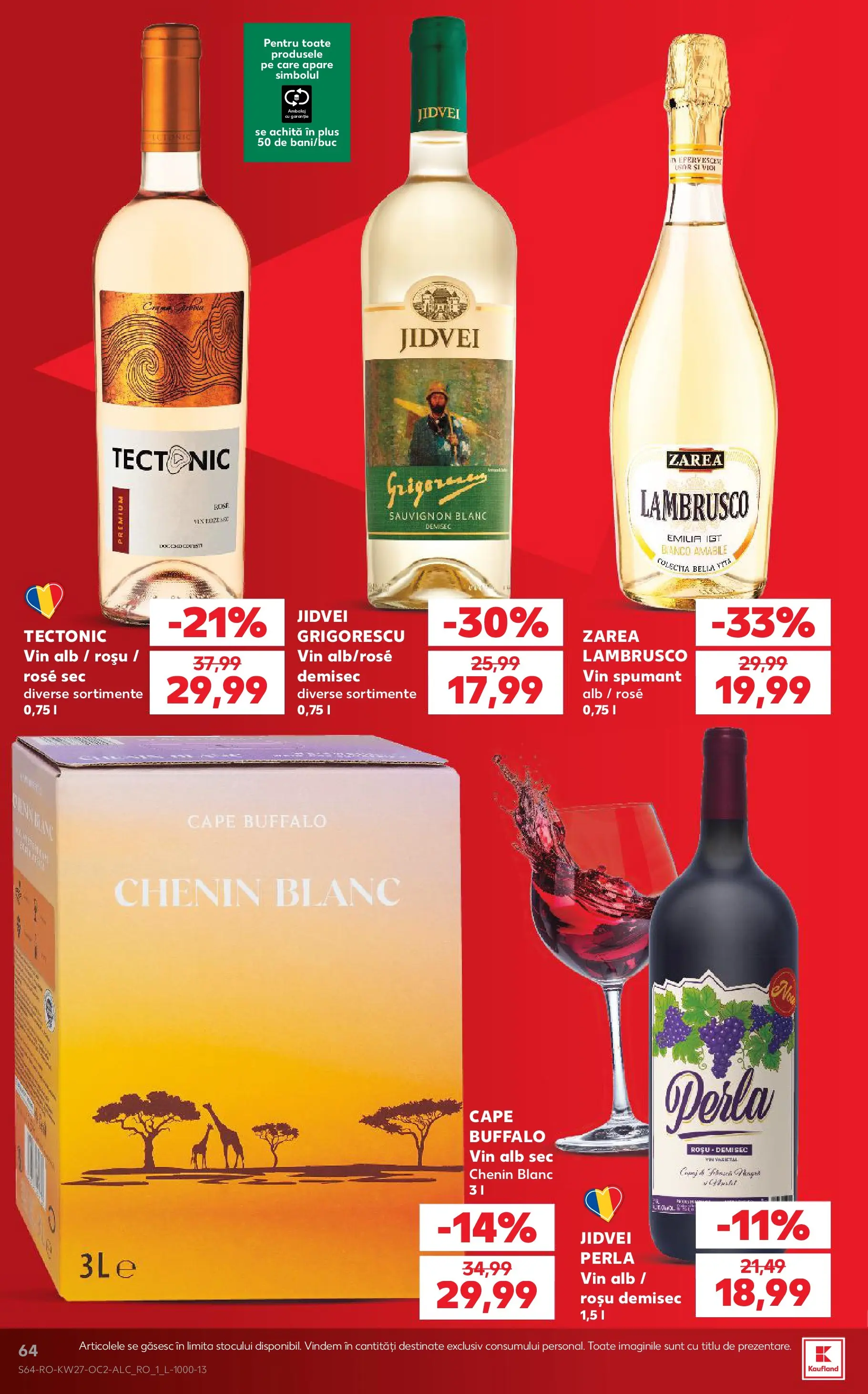 Kaufland Domnesti 01.07.2026 - Revista si Oferta | Pagină: 64 | Produse: Vin