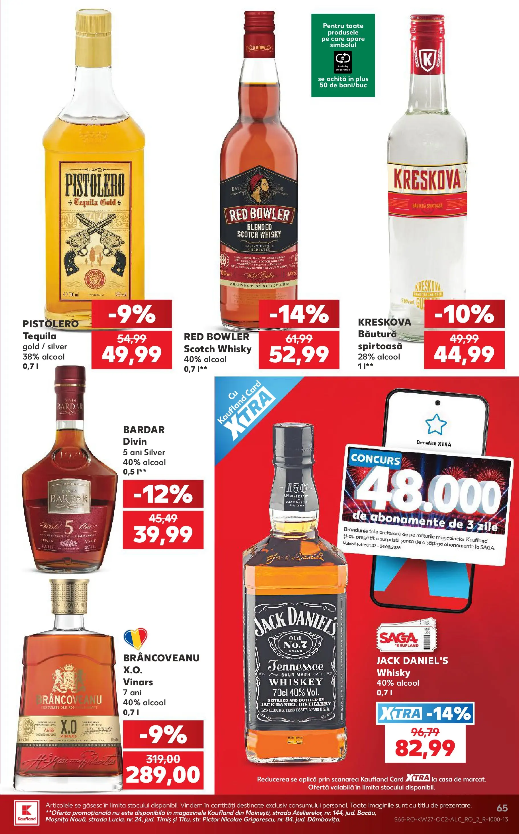 Kaufland Domnesti 01.07.2026 - Revista si Oferta | Pagină: 65 | Produse: Rom, Whiskey