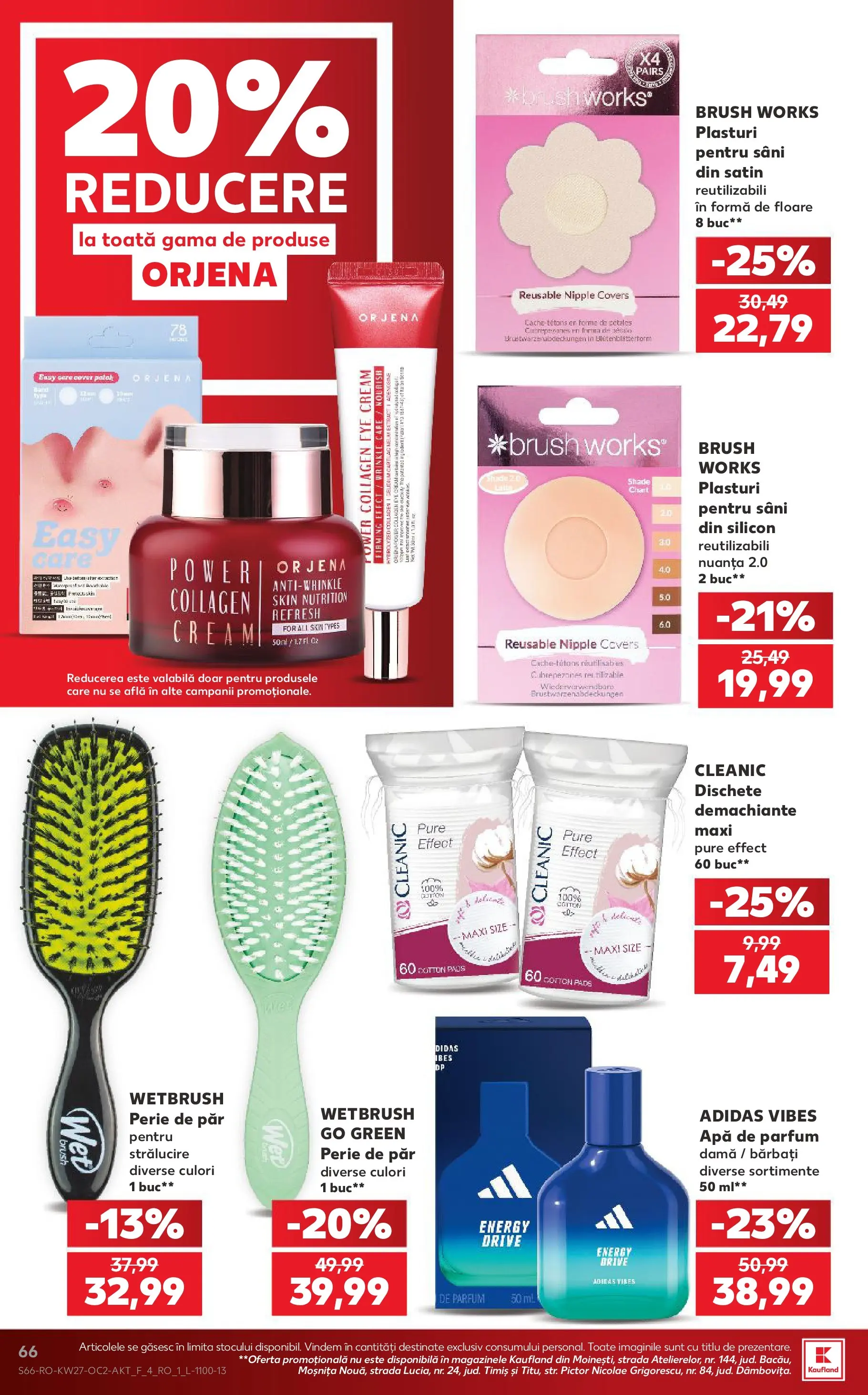 Kaufland Vaslui 01.07.2026 - Revista si Oferta | Pagină: 66 | Produse: Plasturi, Apă de parfum, Perie, Apă