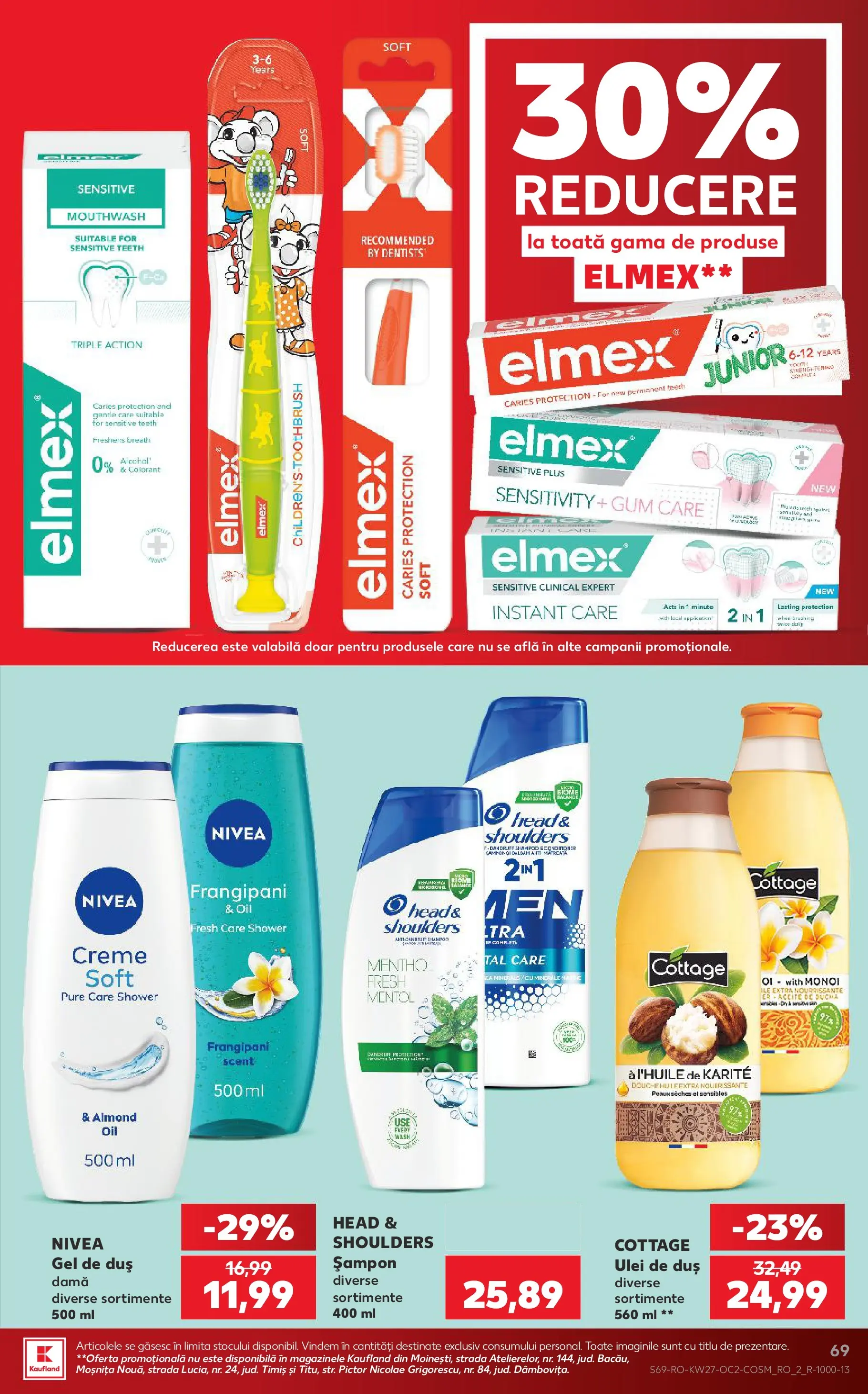 Kaufland Domnesti 01.07.2026 - Revista si Oferta | Pagină: 69 | Produse: Duș, Șampon, Ulei, Gel de duș