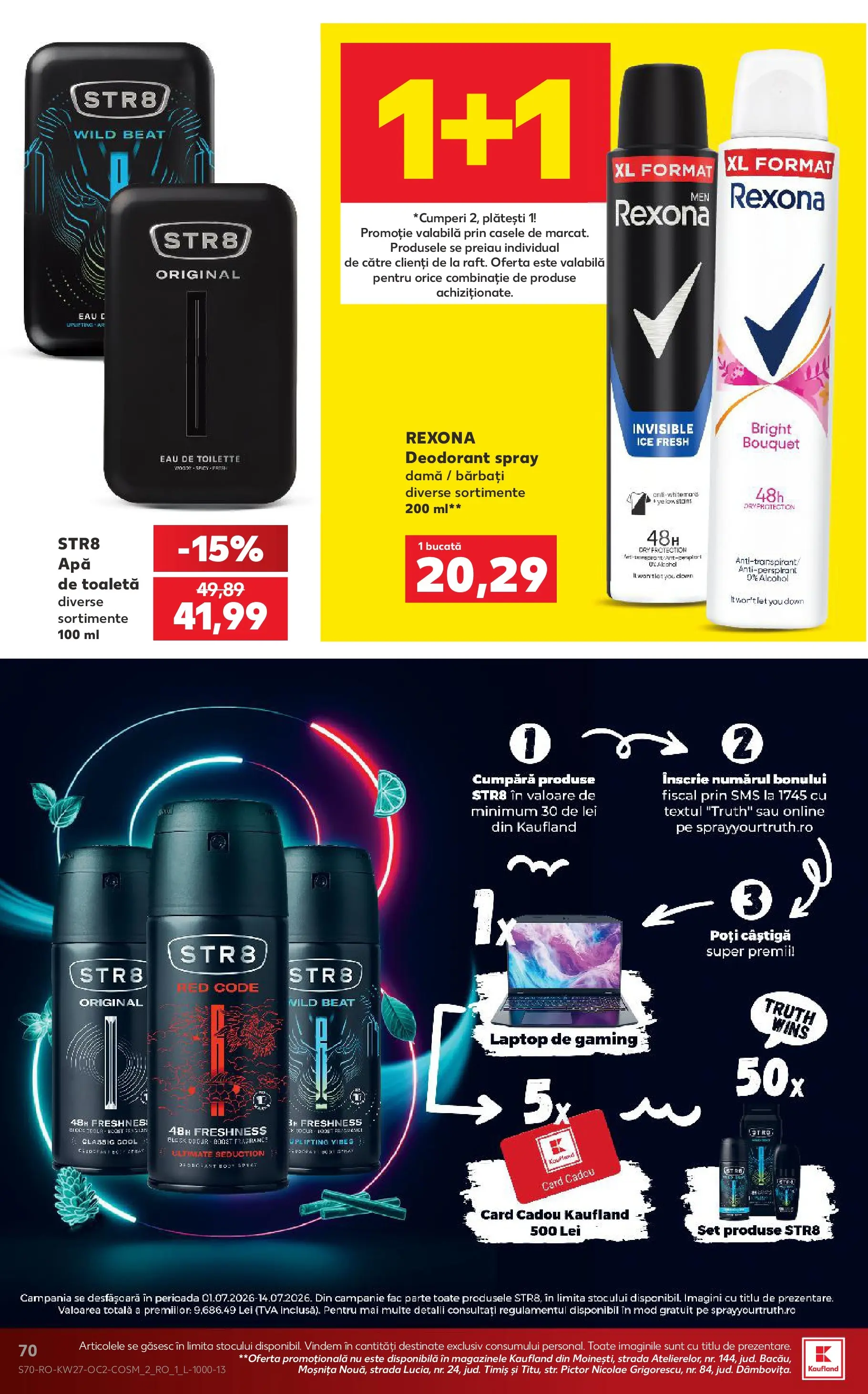 Kaufland Domnesti 01.07.2026 - Revista si Oferta | Pagină: 70 | Produse: Laptop, Toaletă, Deodorant, Antiperspirant