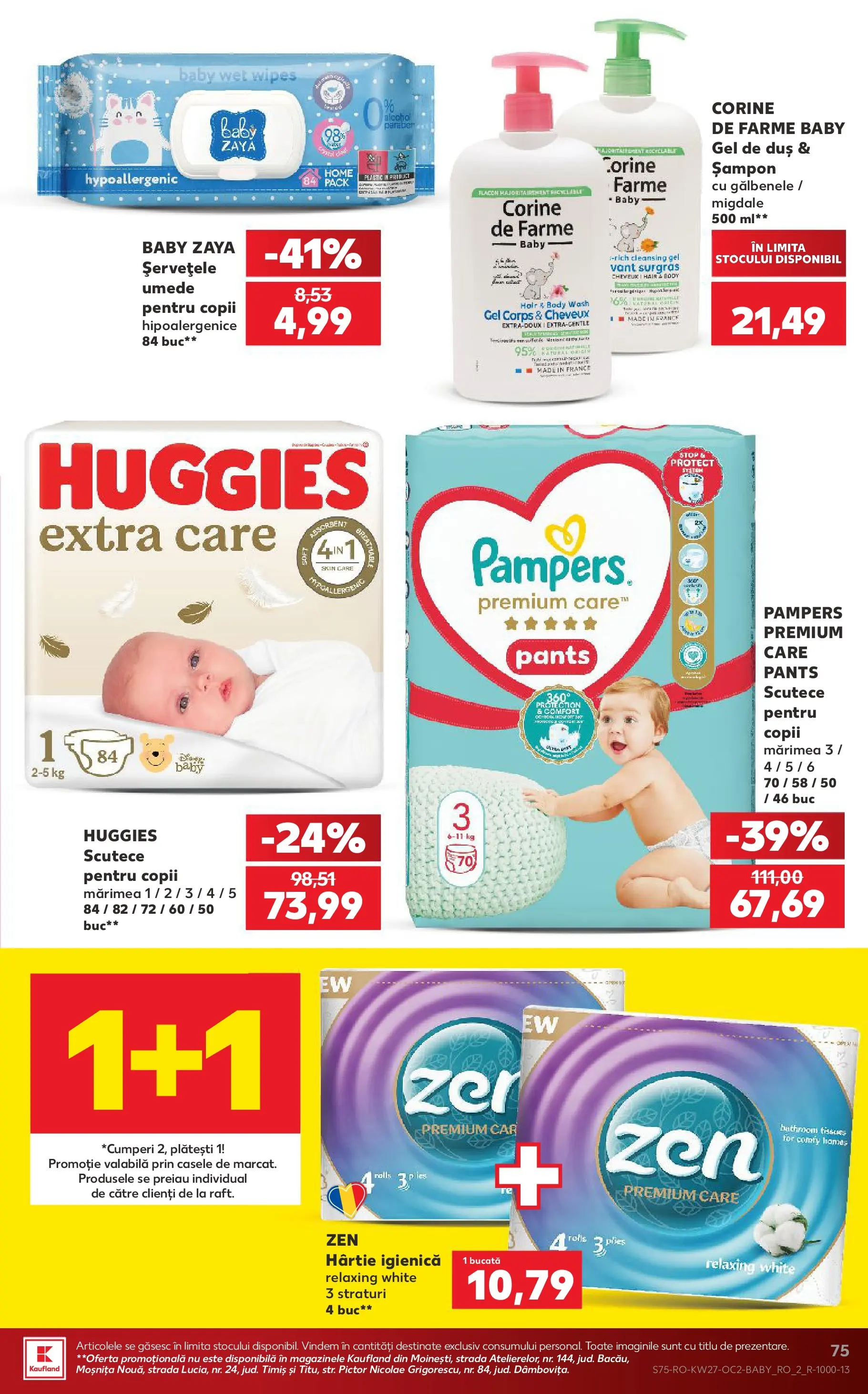 Kaufland Domnesti 01.07.2026 - Revista si Oferta | Pagină: 75 | Produse: Body, Migdale, Șampon, Gel de duș