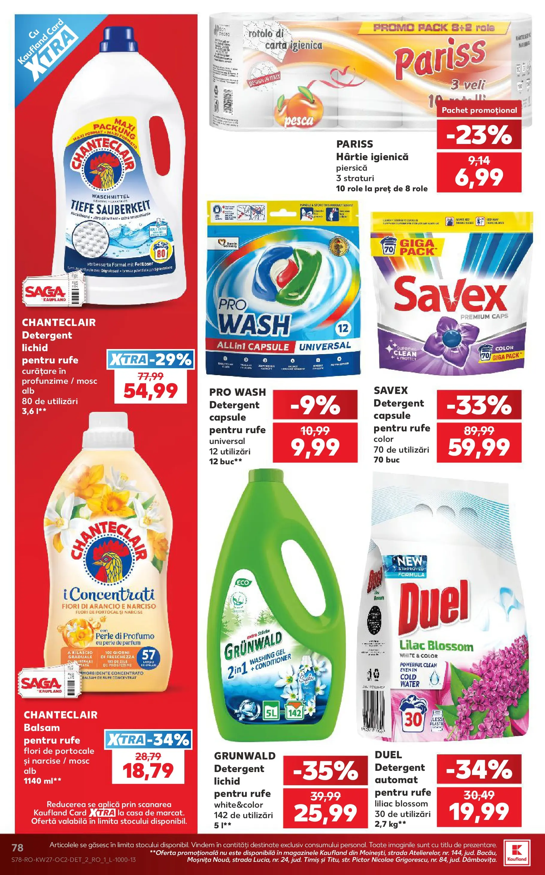 Kaufland Domnesti 01.07.2026 - Revista si Oferta | Pagină: 78 | Produse: Pomelo, Parfum, Detergent, Balsam de rufe