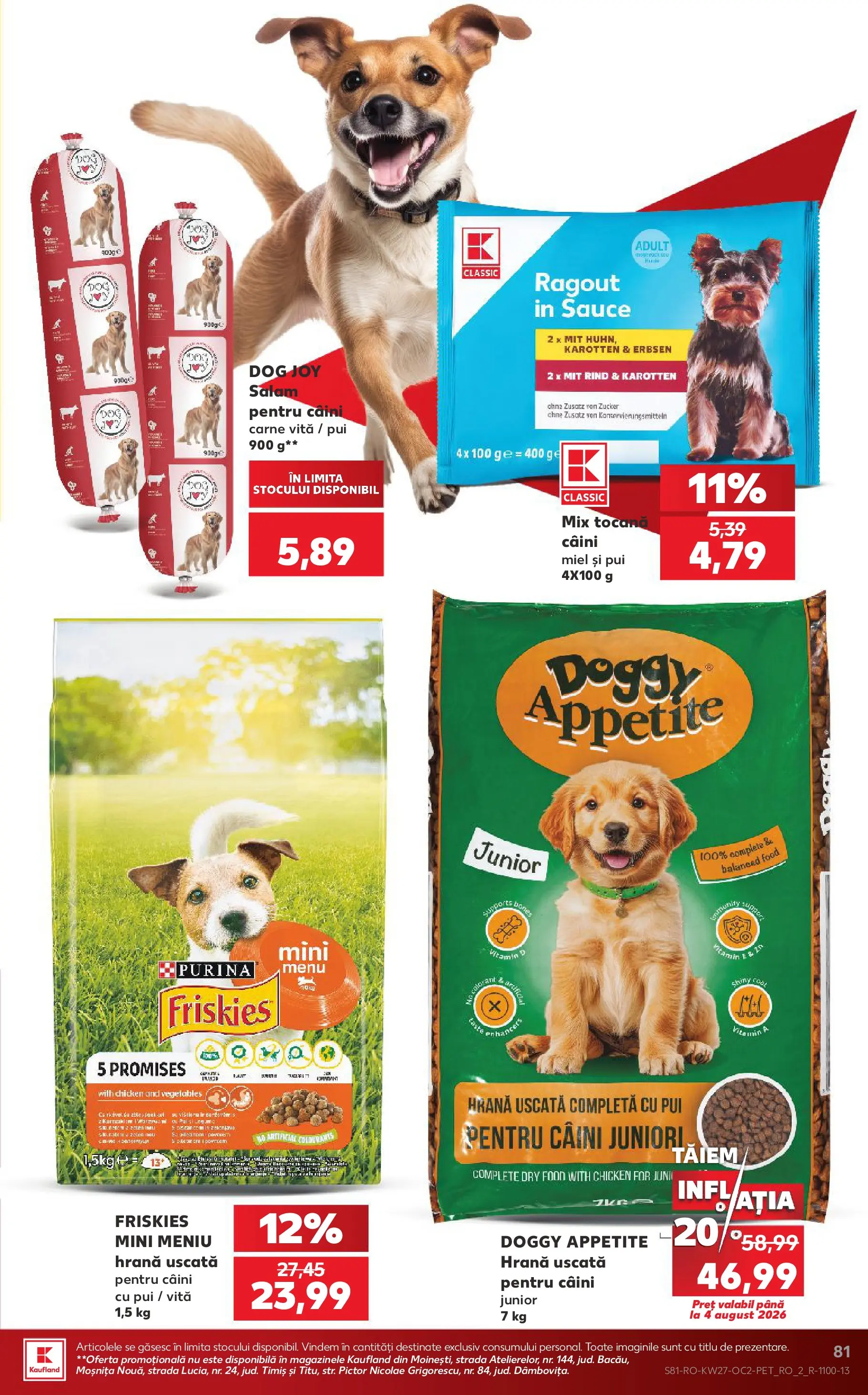 Kaufland Ploiești 01.07.2026 - Revista si Oferta | Pagină: 81 | Produse: Hacıyatmaz Kedi Oyuncağı, Salam