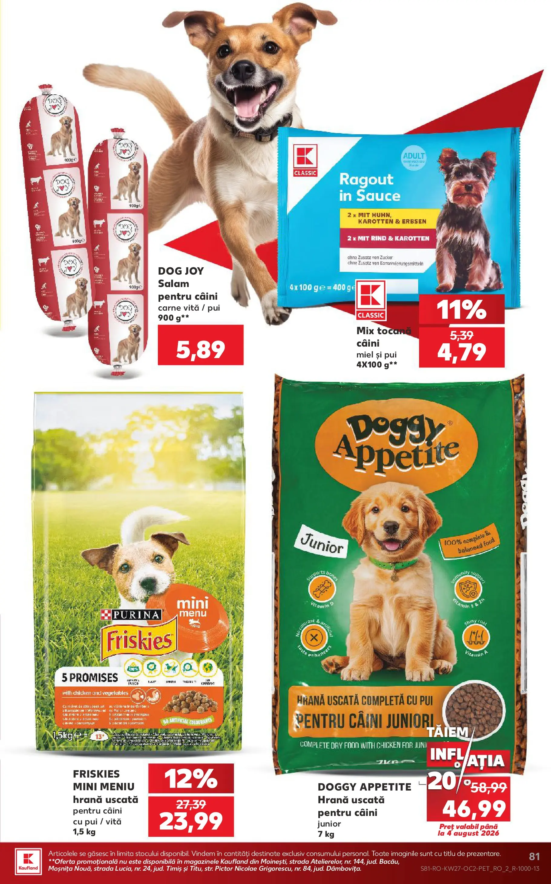 Kaufland Domnesti 01.07.2026 - Revista si Oferta | Pagină: 81 | Produse: Hacıyatmaz Kedi Oyuncağı, Salam