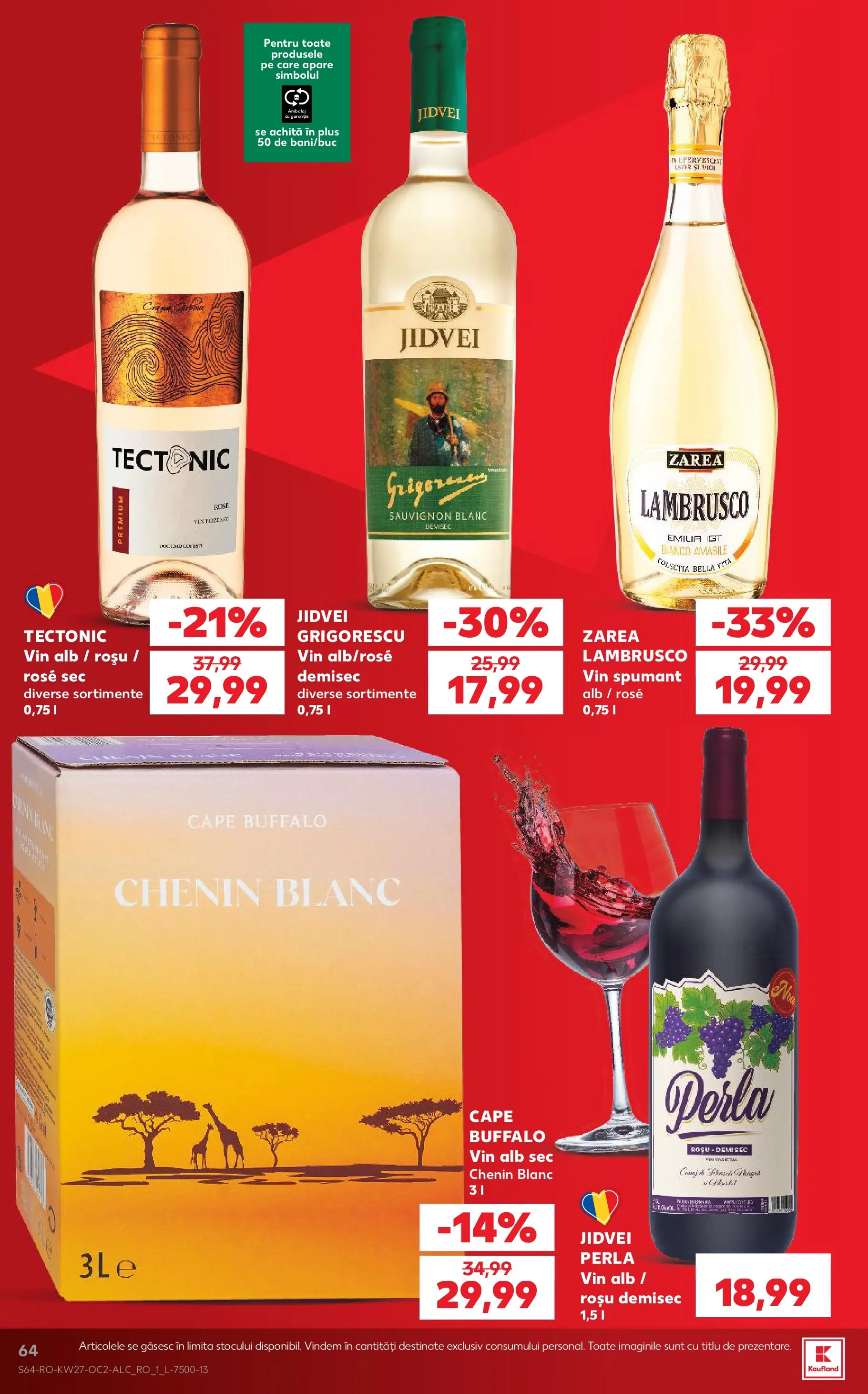 Kaufland Viseu de Sus 01.07.2026 - Revista si Oferta | Pagină: 64 | Produse: Vin