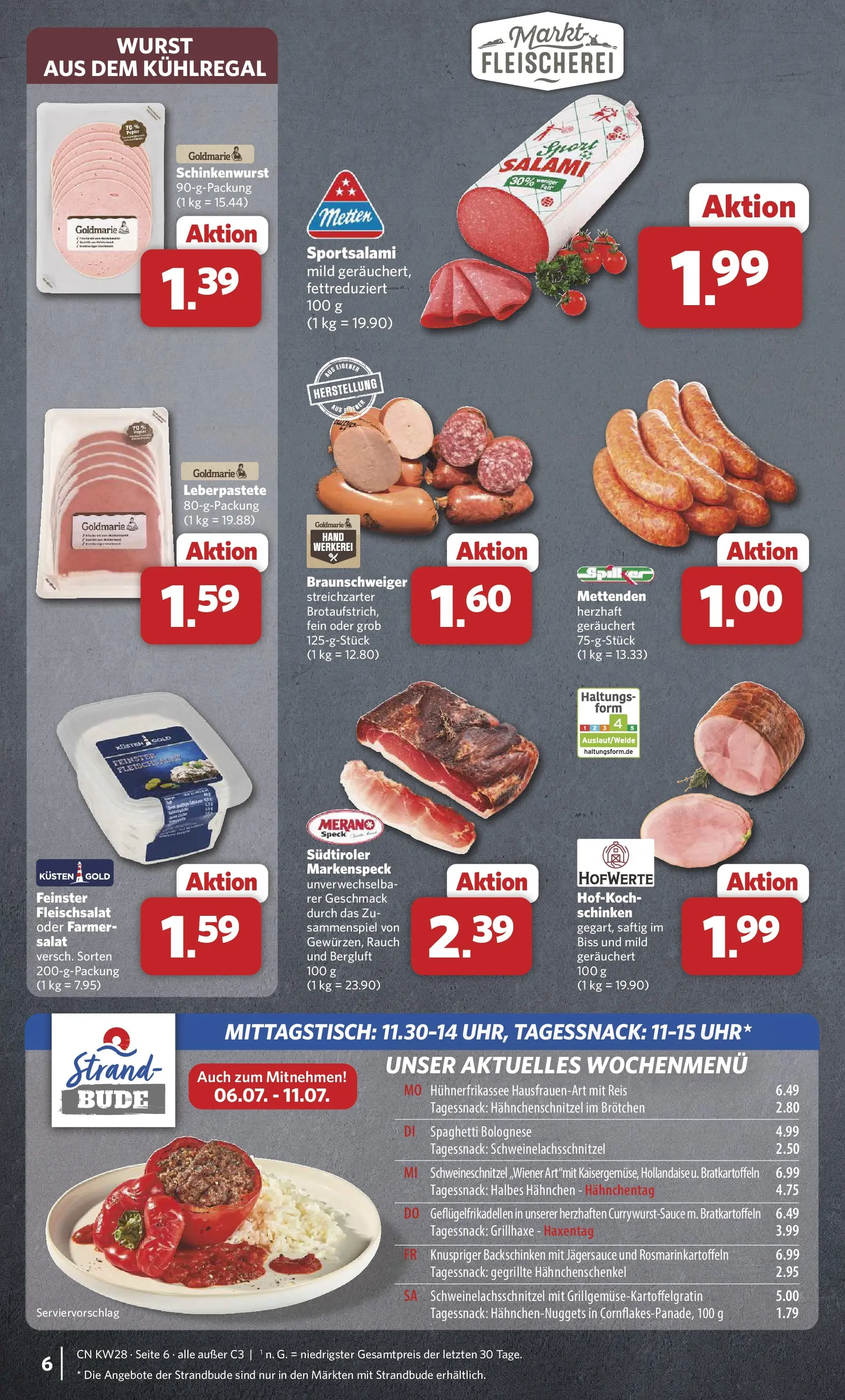 Combi Prospekt Twistringen (ab 06.07.2026) zum Blättern | Seite: 6 | Produkte: Hahnchen, Wurst, Schinken, Reis