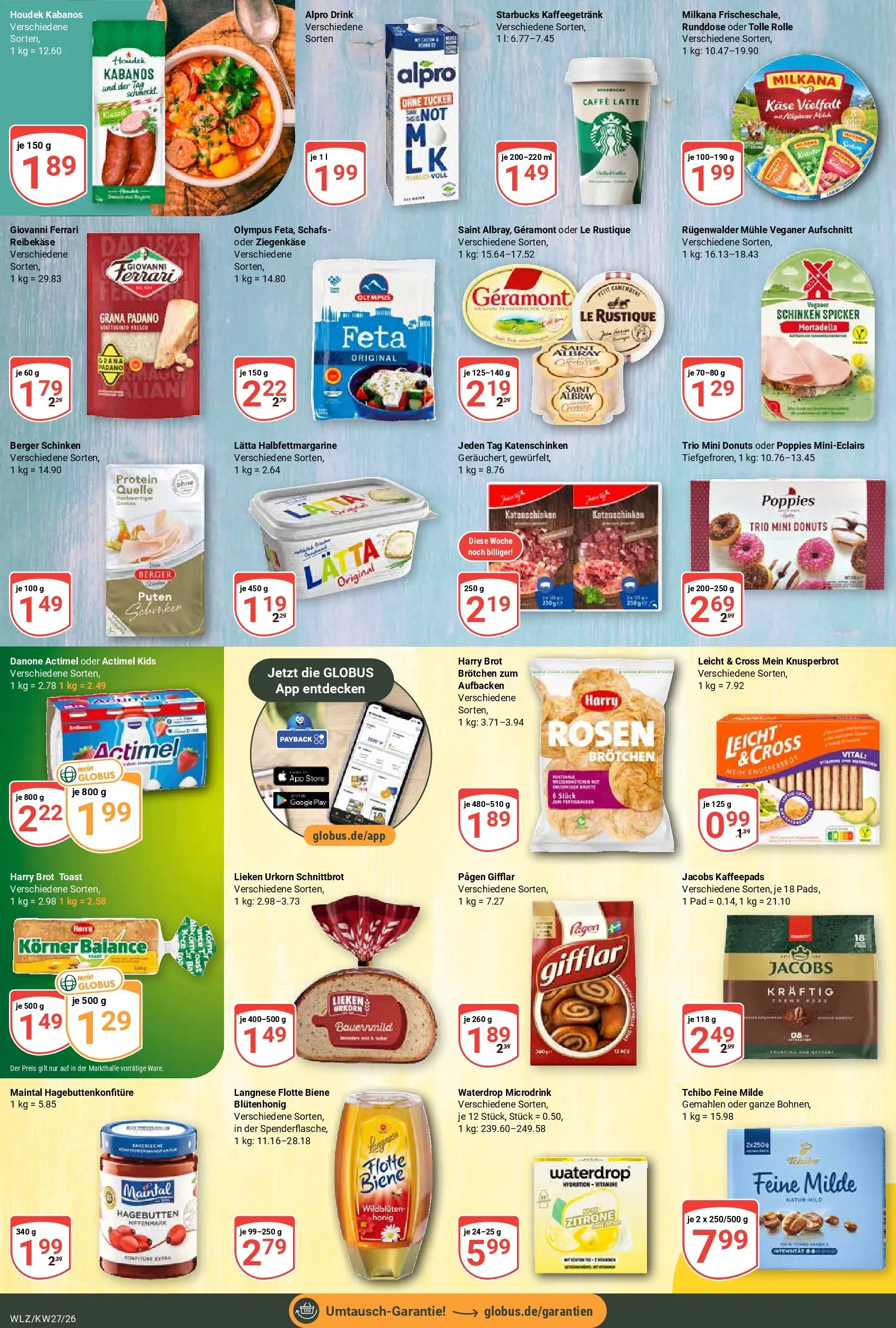 Globus Prospekt Weischlitz (ab 29.06.2026) » Angebote online | Seite: 17 | Produkte: Geramont, Feta, Lätta, Reibekase