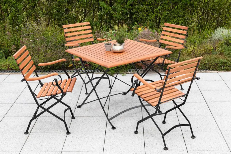 Gartengarnitur 5-tlg. Schlossgarten Holz/Metall