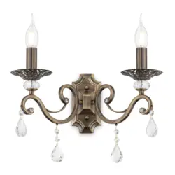 Wandleuchte Grace Messingfarben max. 60 Watt Wandlampe