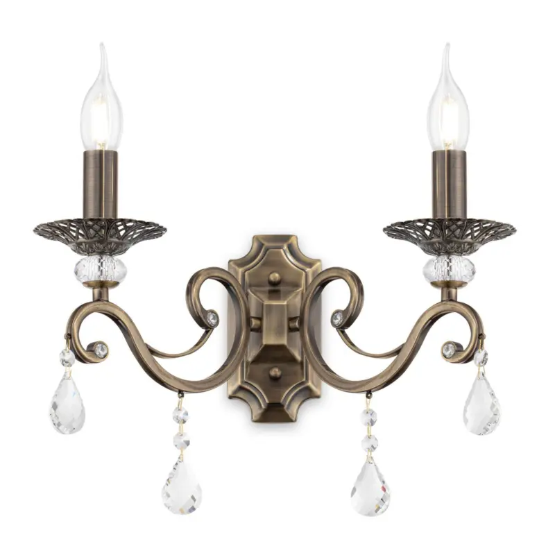 Wandleuchte Grace Messingfarben max. 60 Watt Wandlampe