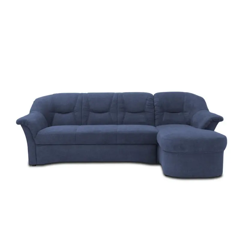 Ecksofa mit Schlaffunktion Sarafina Dunkelblau 232x146 cm