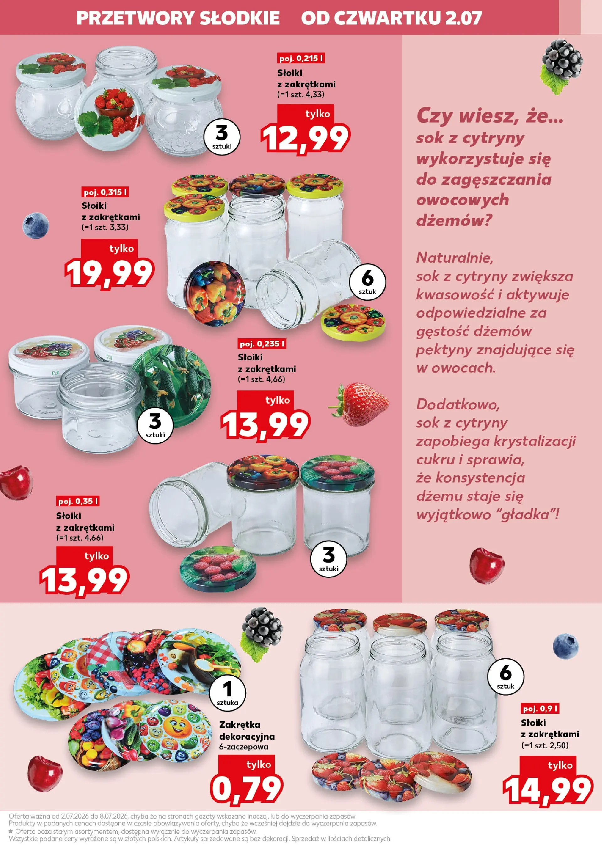 Kaufland gazetka - Gotowanie od 02.07.2026 - od jutra PDF | Strona: 3 | Produkty: Sok z cytryny, Cytryny, Sok