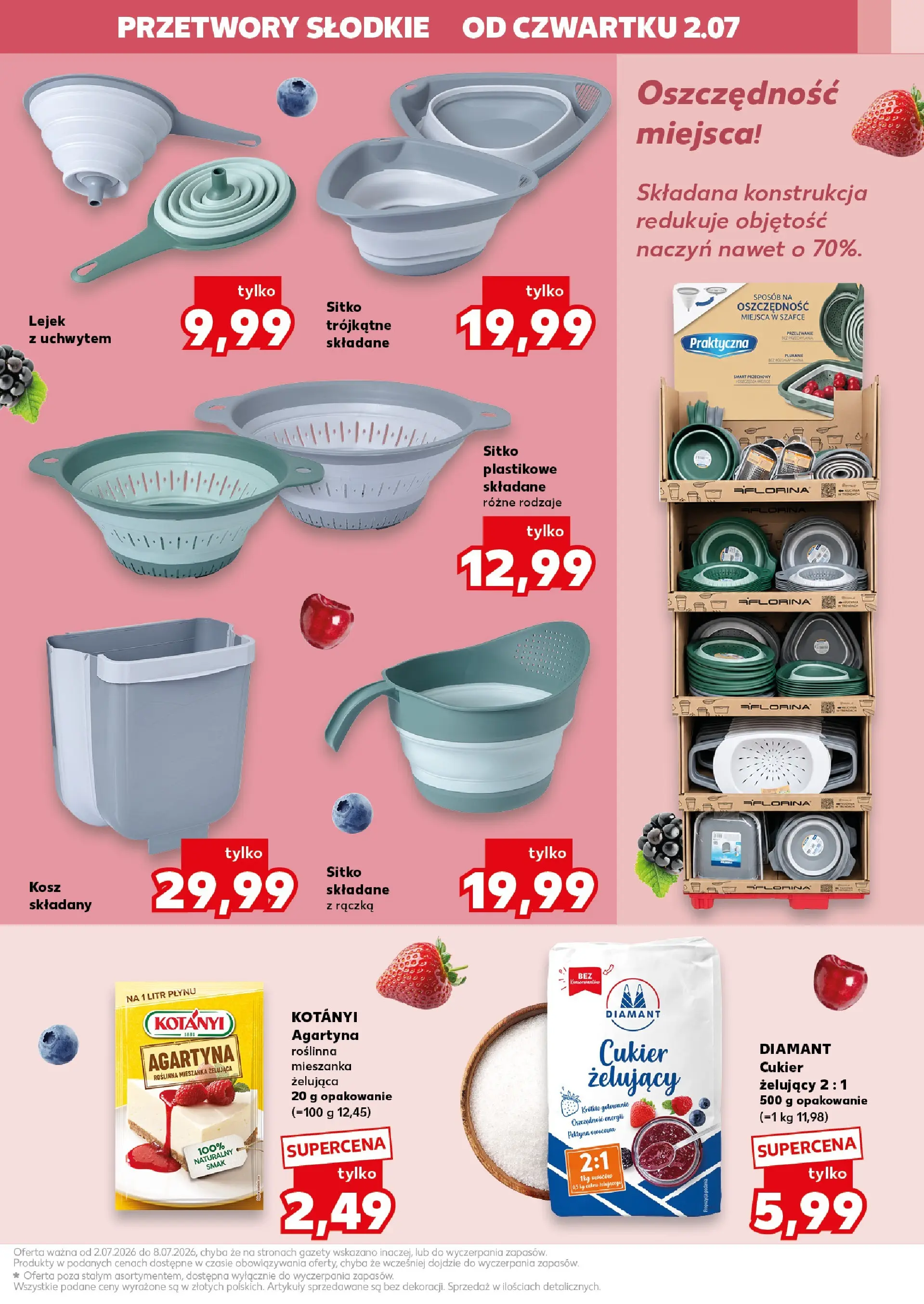 Kaufland gazetka - Gotowanie od 02.07.2026 - od jutra PDF | Strona: 9 | Produkty: Kosz, Cukier żelujący, Cukier