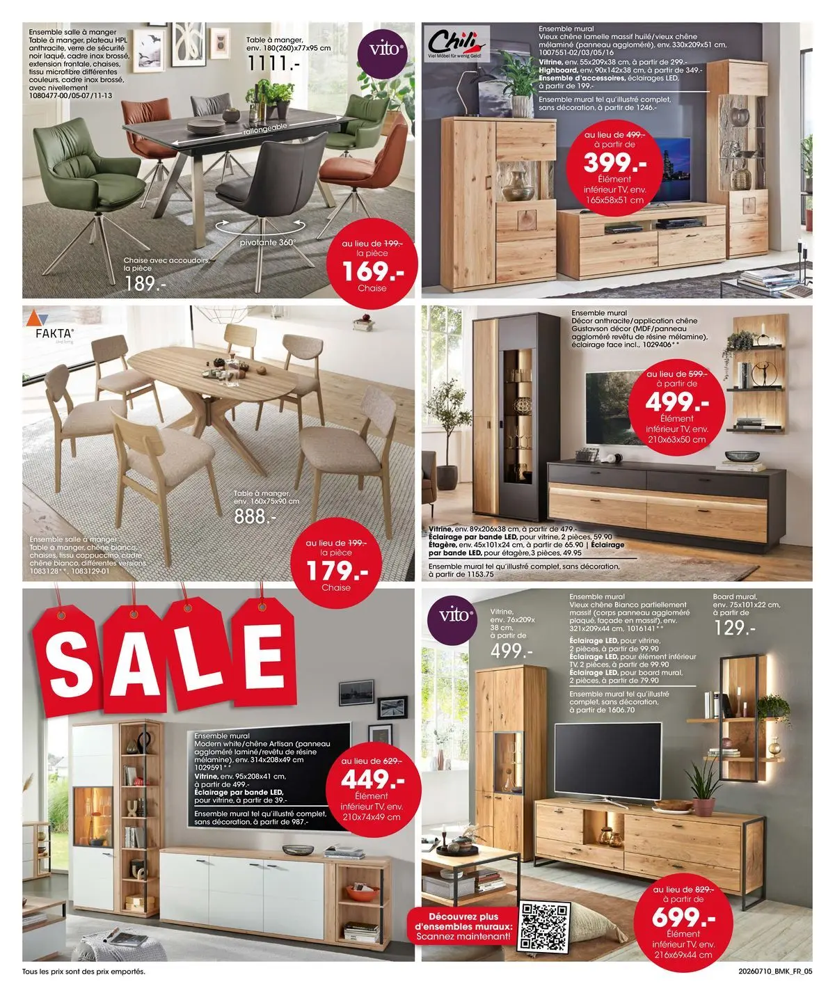 Möbel Martin - Möbel Martin: Offres hebdomadaires à partir du 09/07/2026 - promo en ligne | Page: 5 | Produits: Plateau, Chaise, Table à manger, Cadre