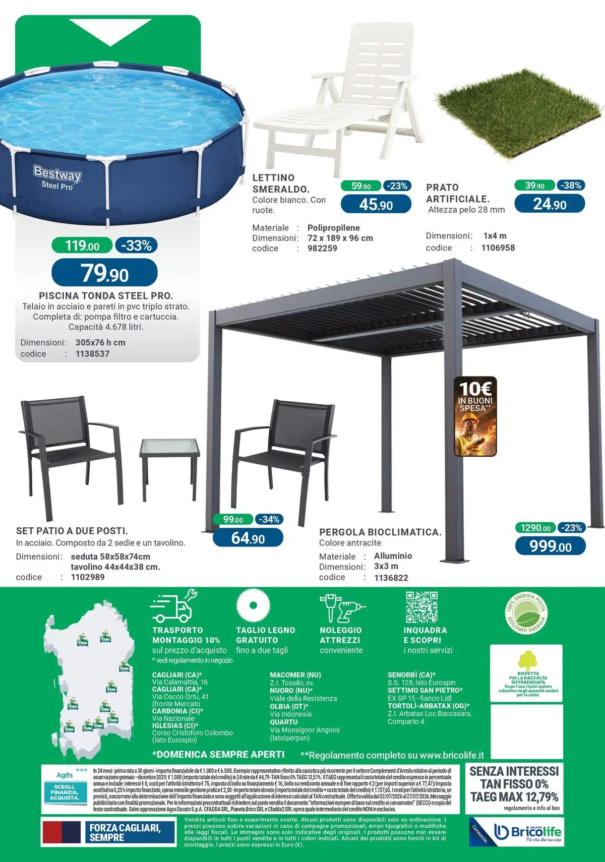 Nuovo CFadda - Spacca Prezzo dal 01/07/2026 > offerte anteprima 🛍️ | Pagina: 20 | Prodotti: Tavolino, Piscina, Lettino, Alluminio